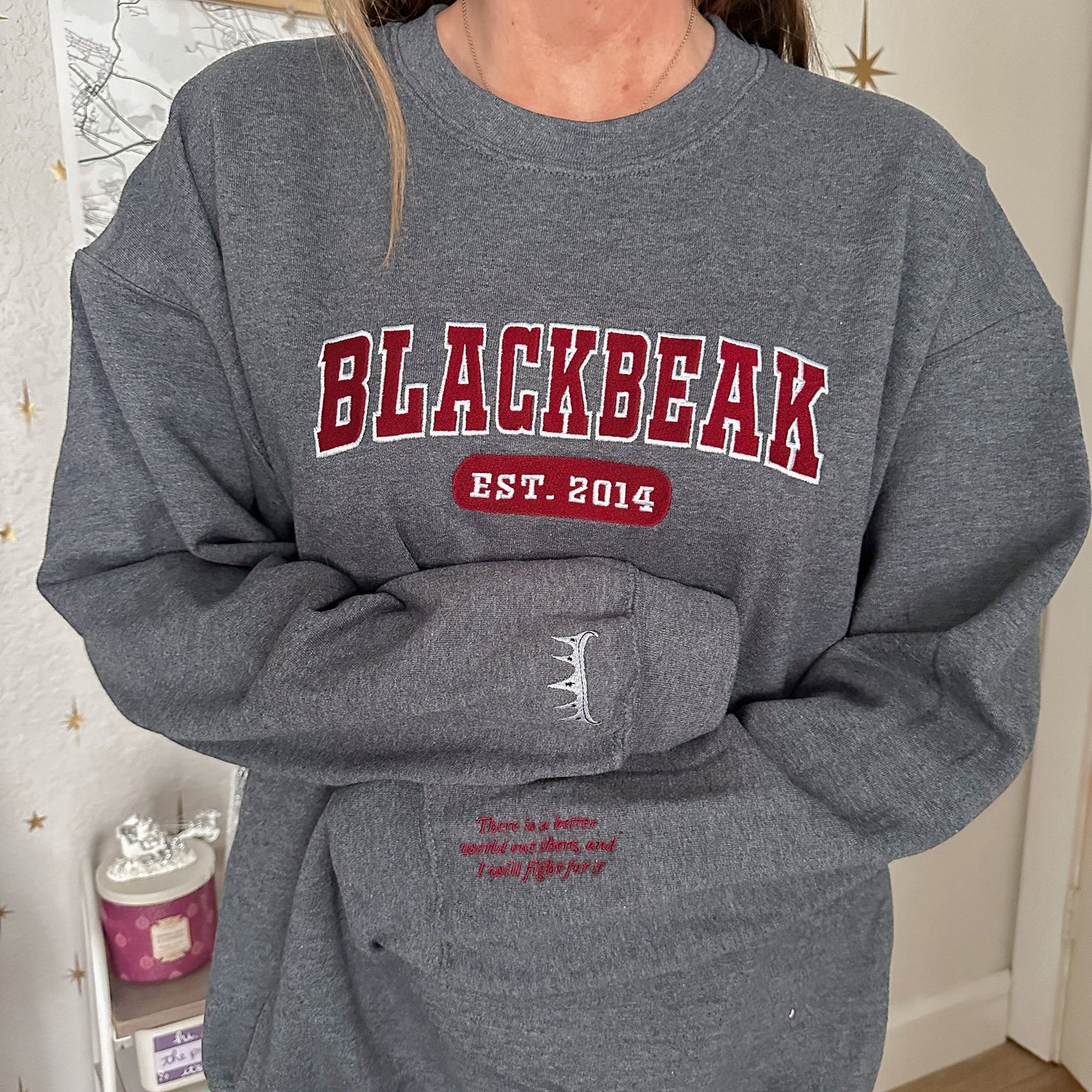 SJM COLLEGIATE EMBROIDERED CREWNECK *TOG FEMALE LEADS EDITION