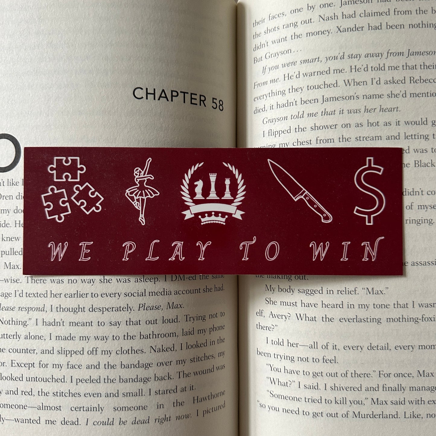 PLAY TO WIN BOOKMARK