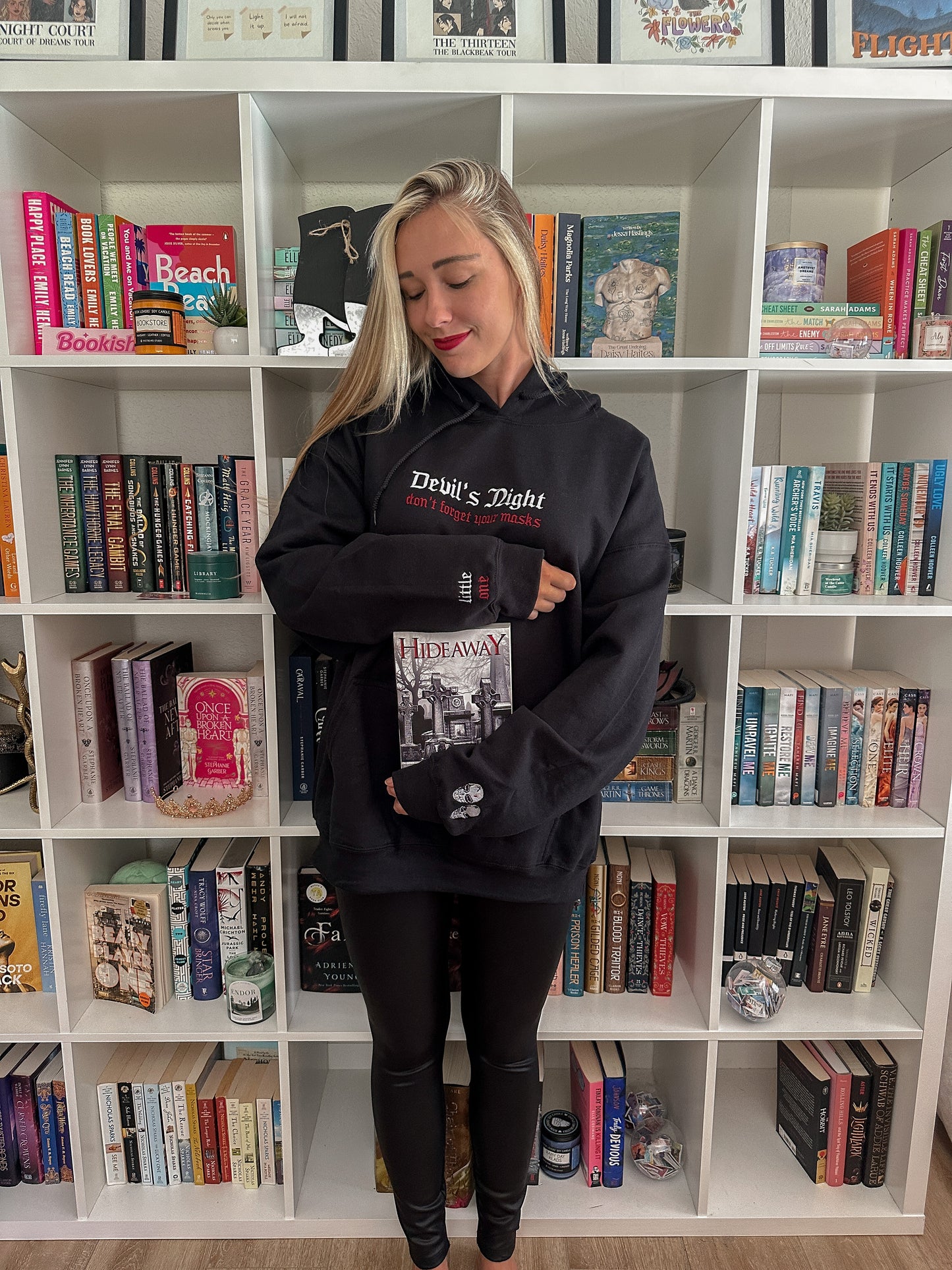 DEVIL'S NIGHT EMBROIDERED HOODIE