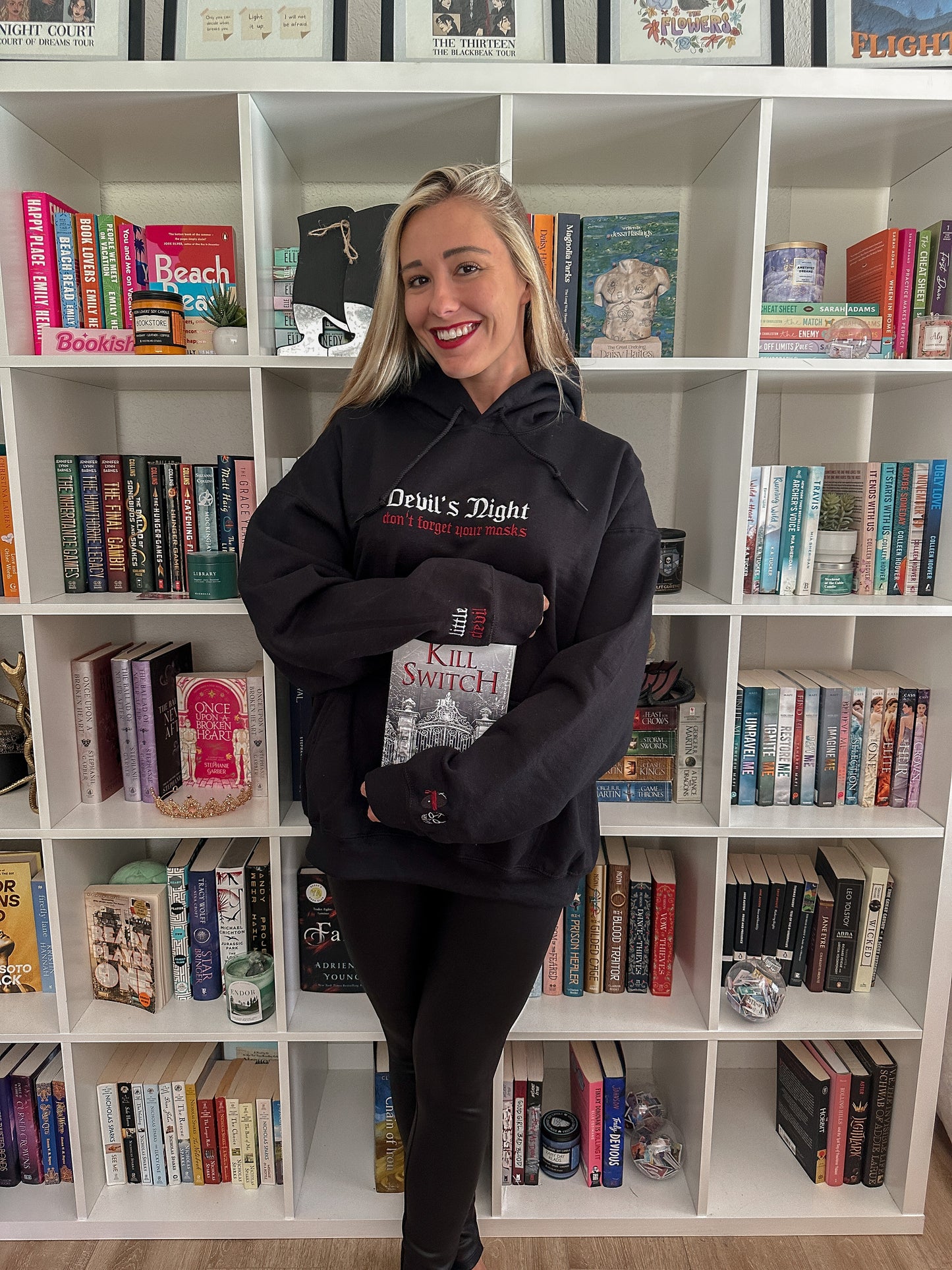 DEVIL'S NIGHT EMBROIDERED HOODIE