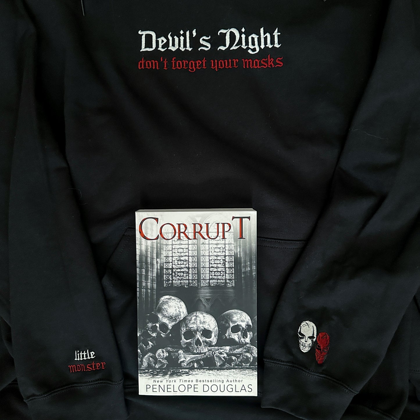 DEVIL'S NIGHT EMBROIDERED HOODIE
