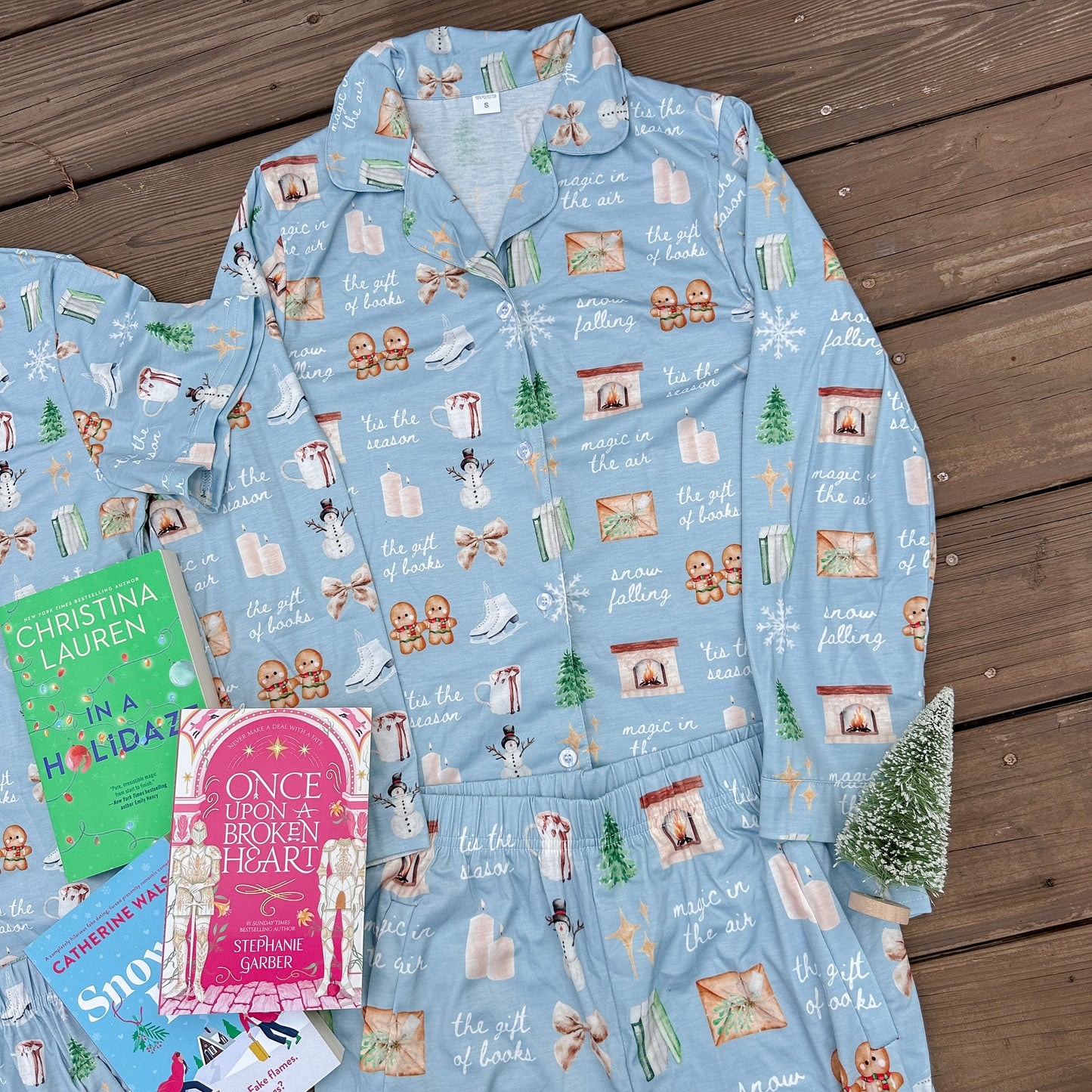 BOOKISH GIRL WINTER PAJAMA PANTS SET