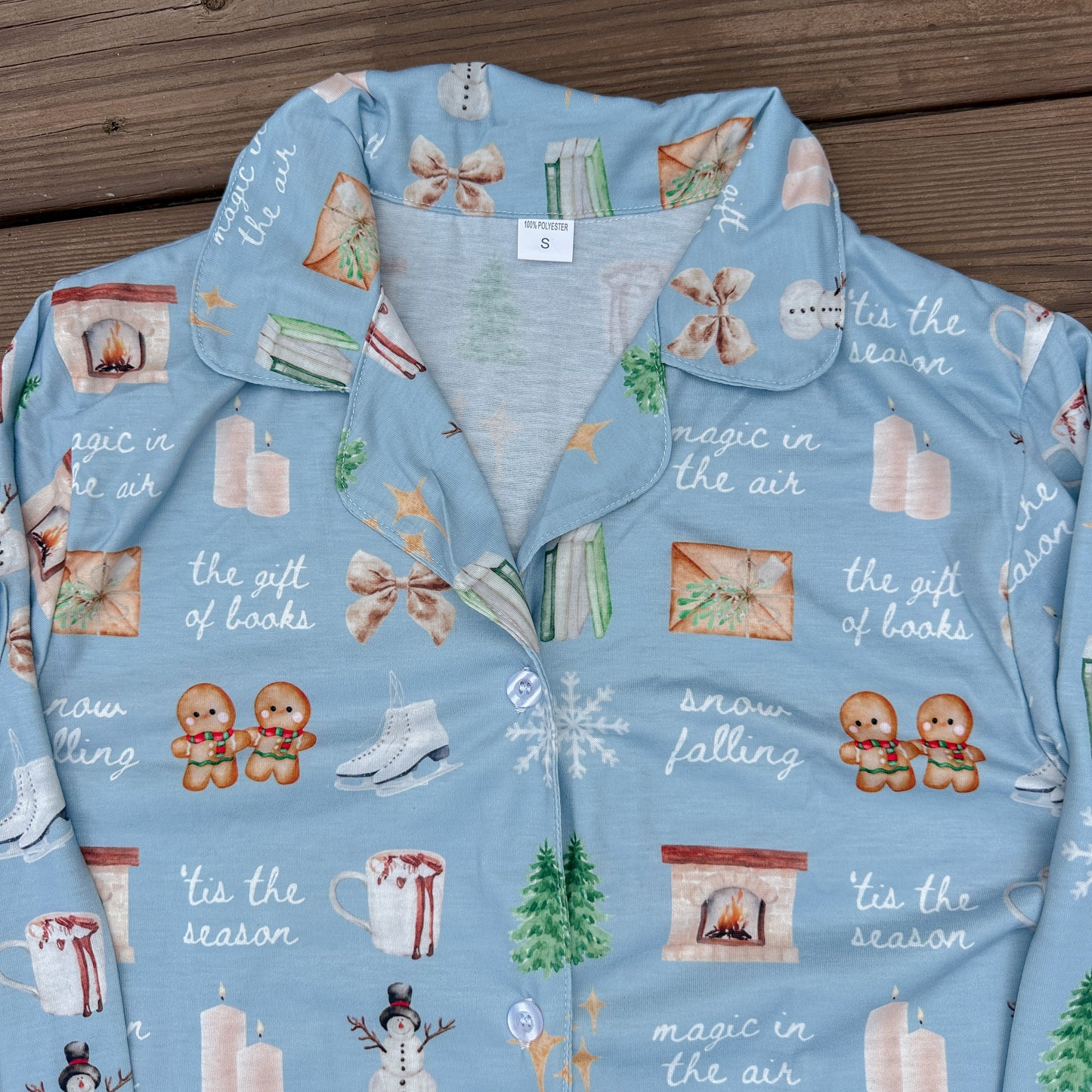 BOOKISH GIRL WINTER PAJAMA PANTS SET