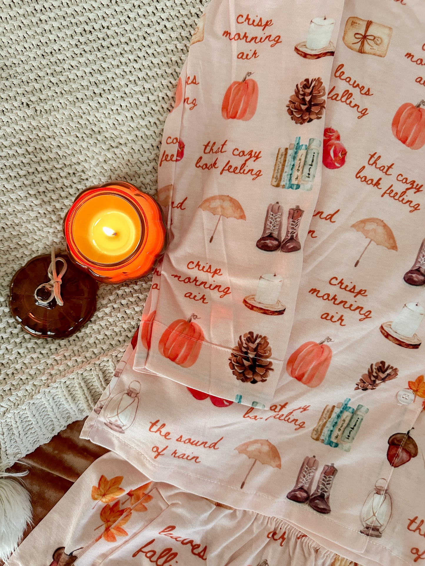 BOOKISH GIRL AUTUMN PAJAMA PANTS SET