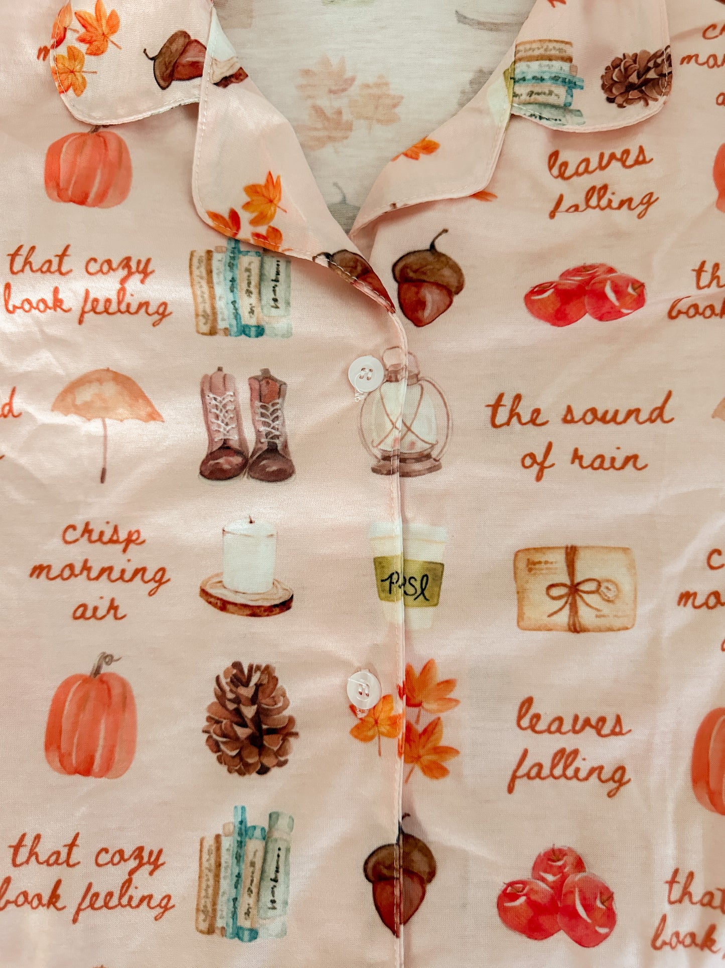 BOOKISH GIRL AUTUMN PAJAMA PANTS SET