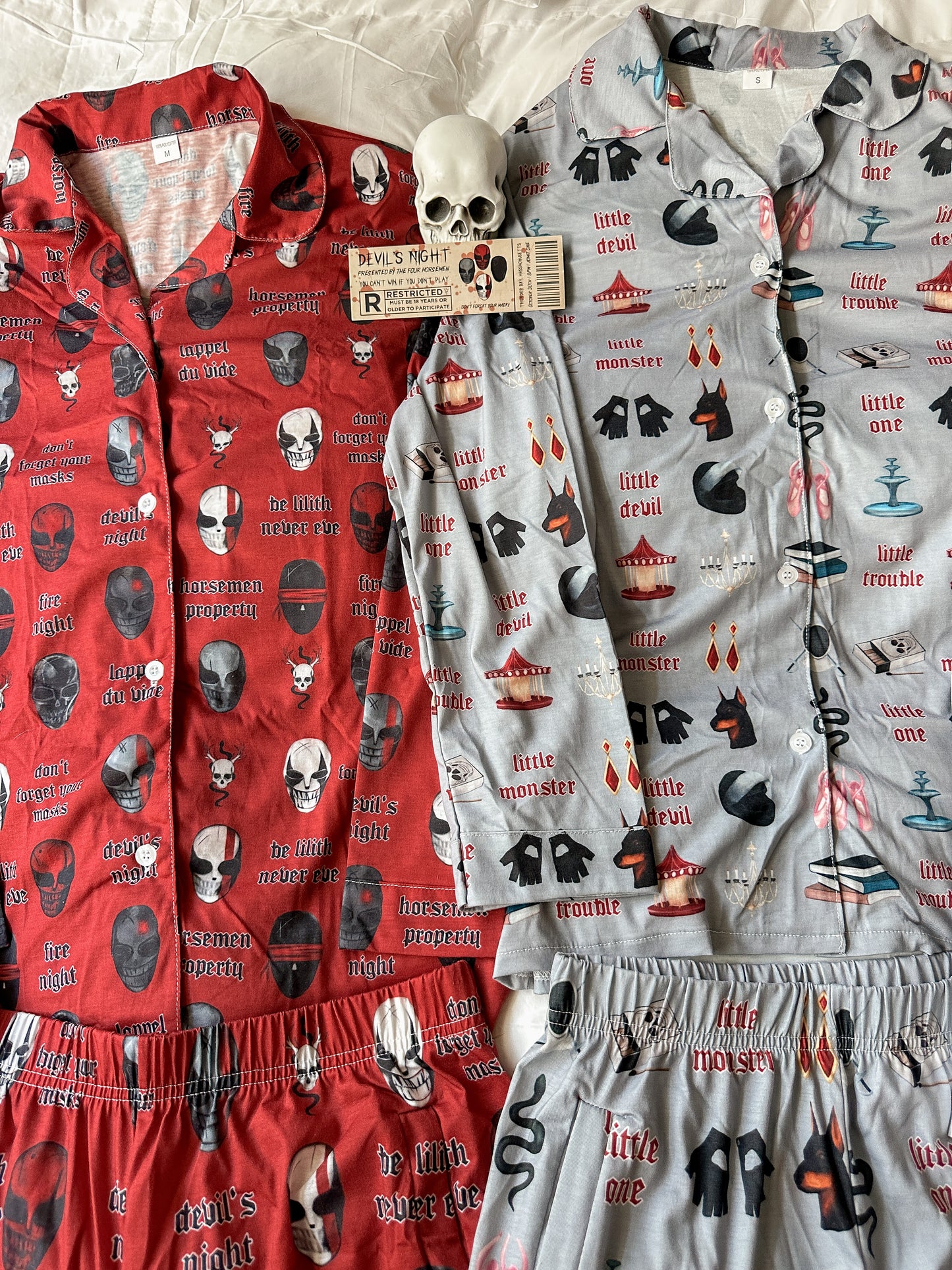 DEVIL'S NIGHT PAJAMA PANTS SETS