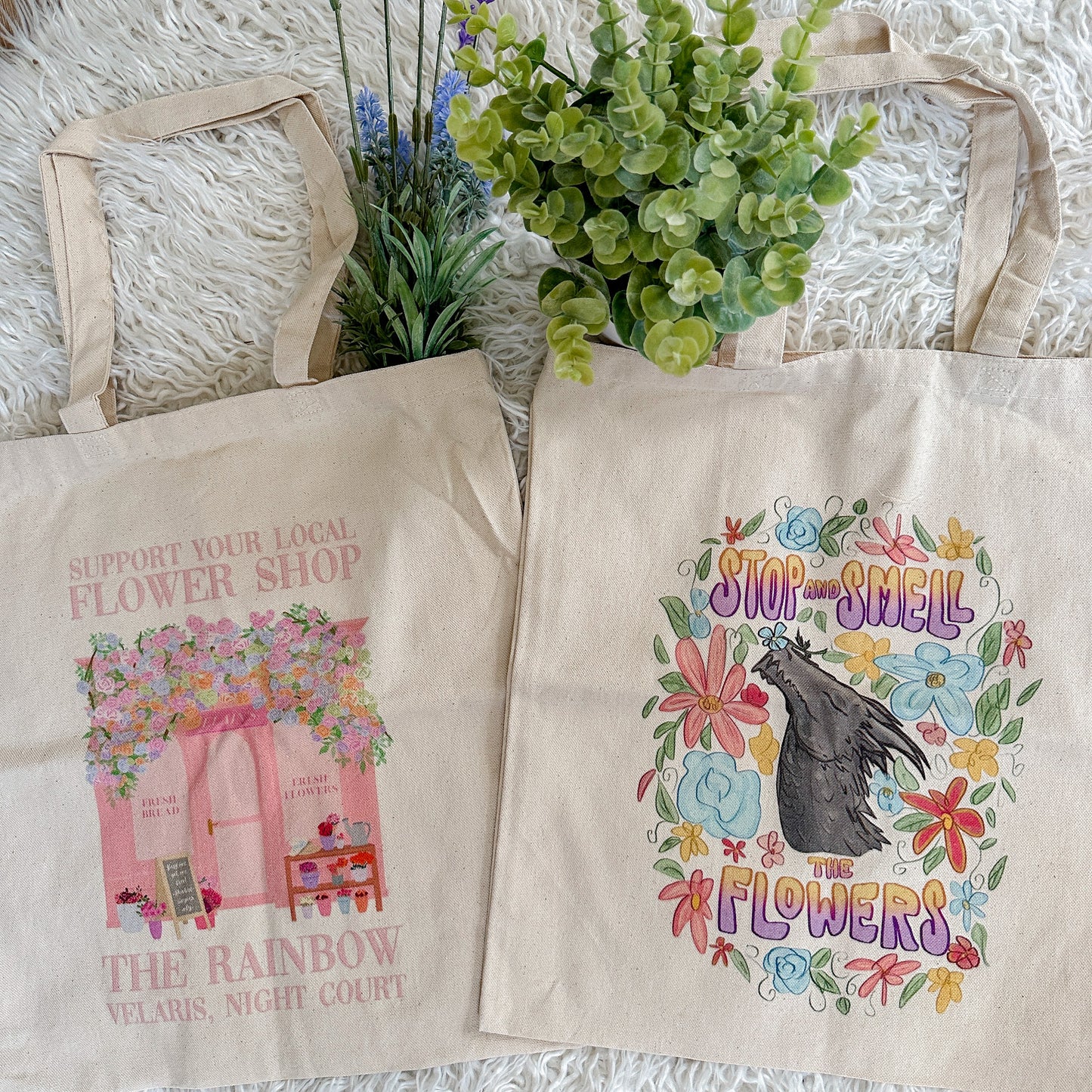 SMELL THE FLOWERS TOTE