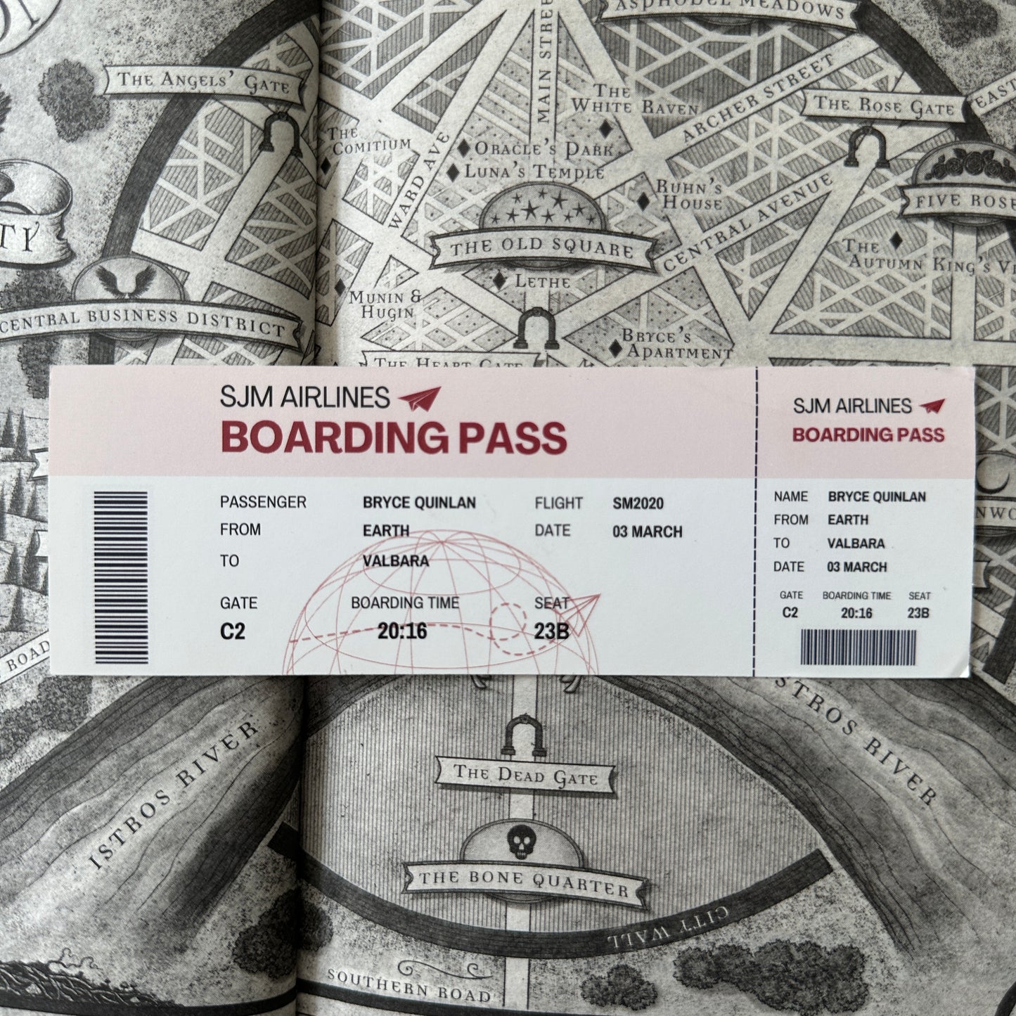 BOARDING PASS BOOKMARKS *SJM FEMALES