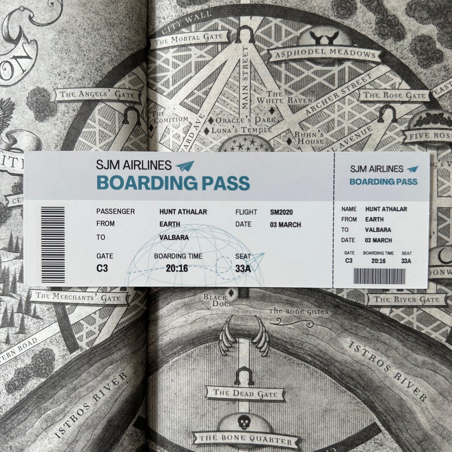 BOARDING PASS BOOKMARKS *SJM MALES