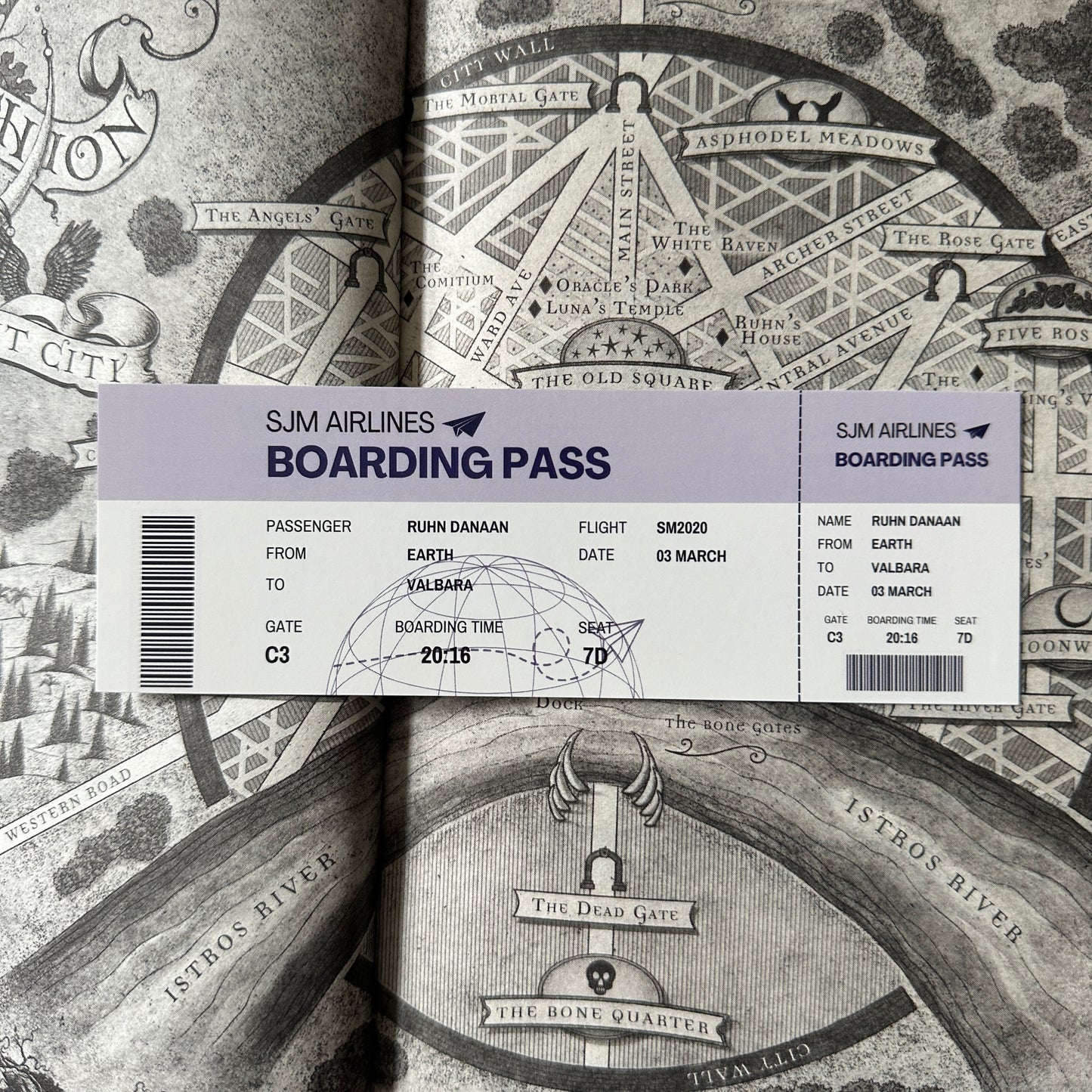 BOARDING PASS BOOKMARKS *SJM MALES