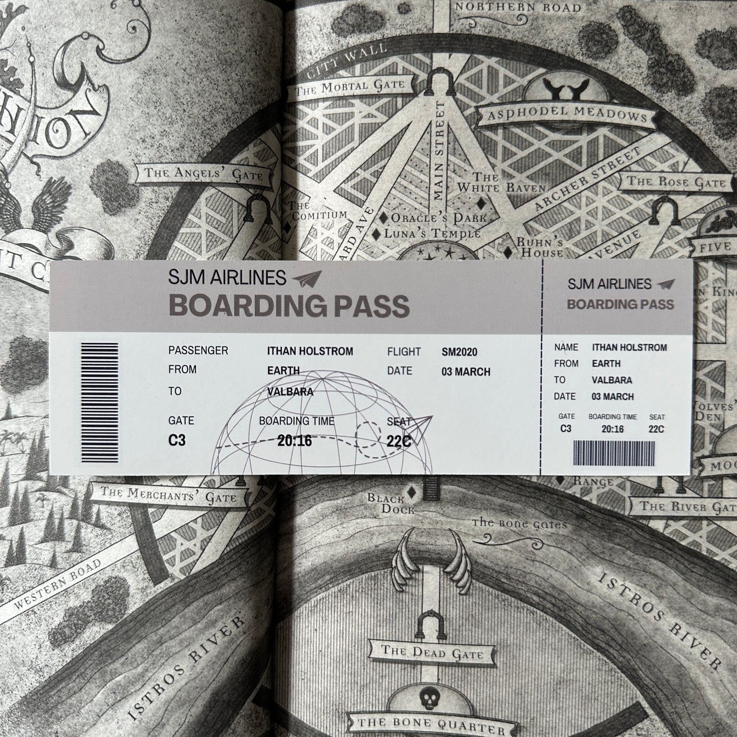 BOARDING PASS BOOKMARKS *SJM MALES