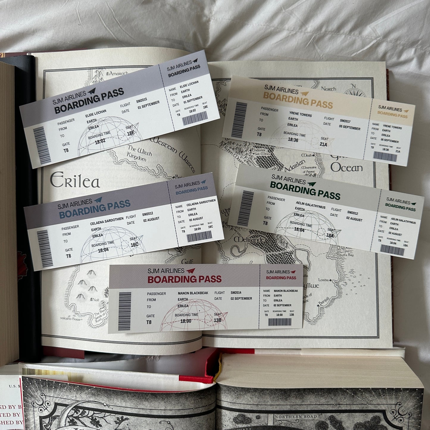 BOARDING PASS BOOKMARKS *SJM FEMALES