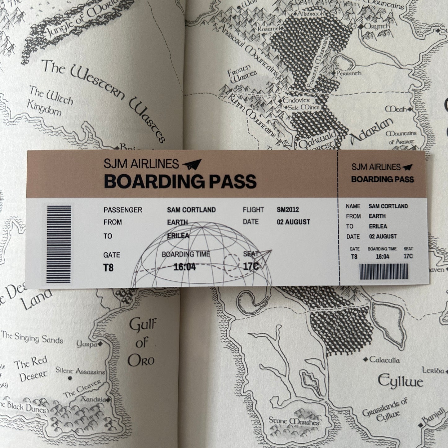 BOARDING PASS BOOKMARKS *SJM MALES
