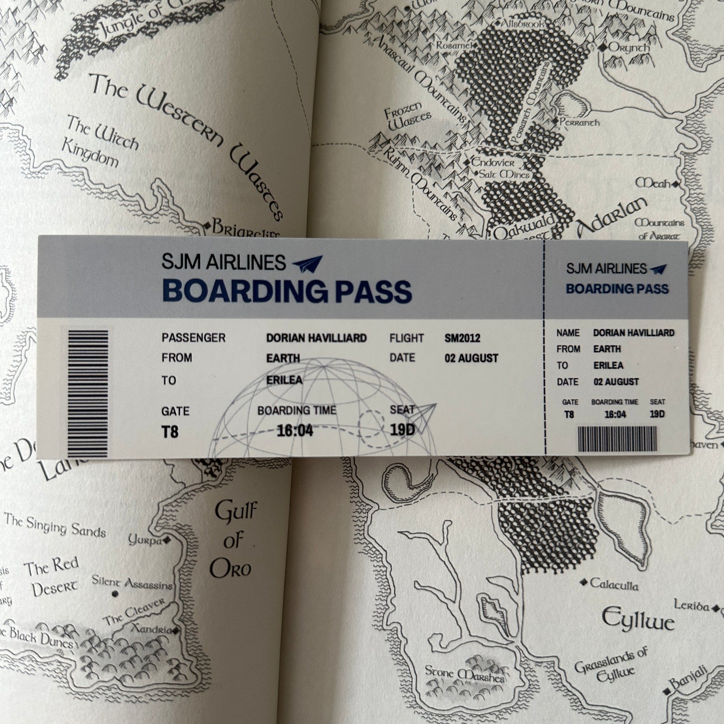 BOARDING PASS BOOKMARKS *SJM MALES