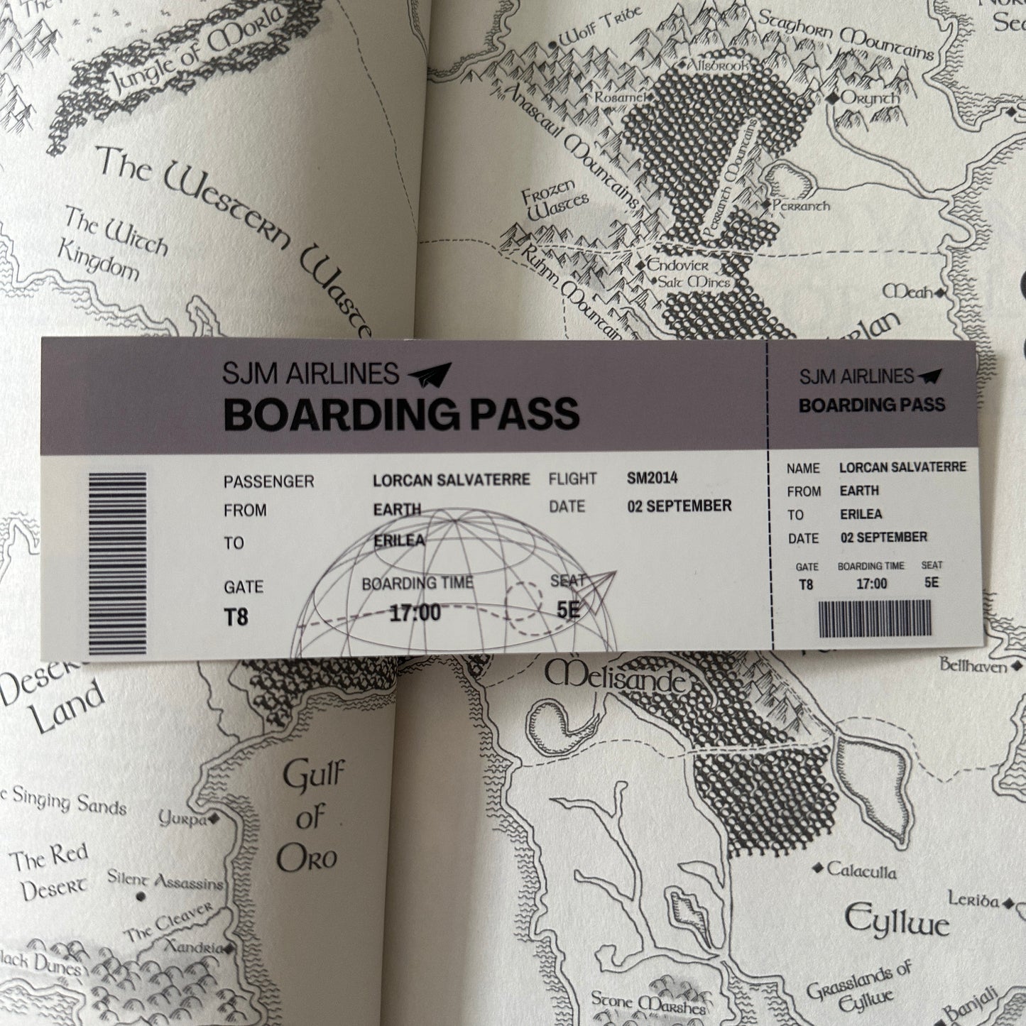 BOARDING PASS BOOKMARKS *SJM MALES