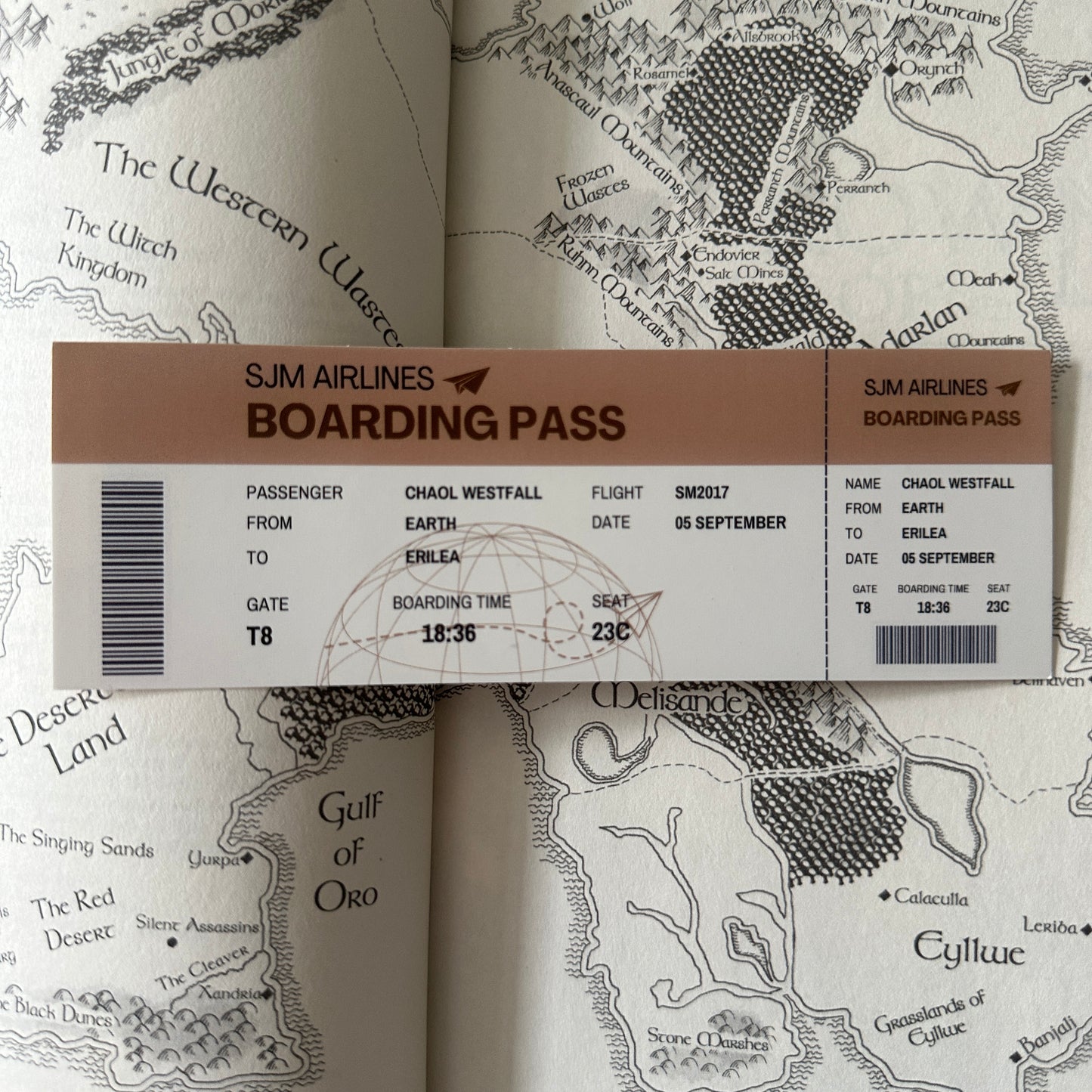 BOARDING PASS BOOKMARKS *SJM MALES