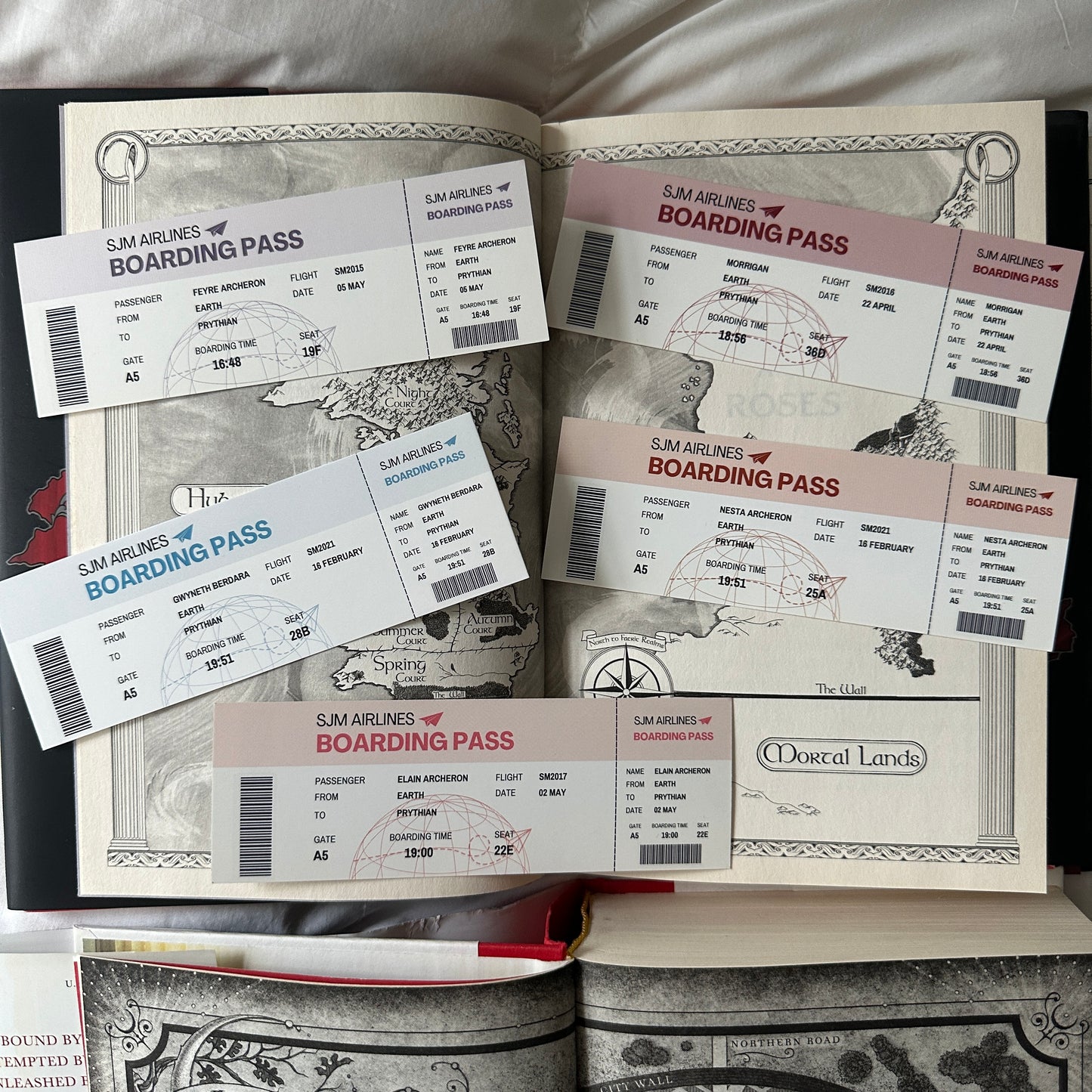 BOARDING PASS BOOKMARKS *SJM FEMALES