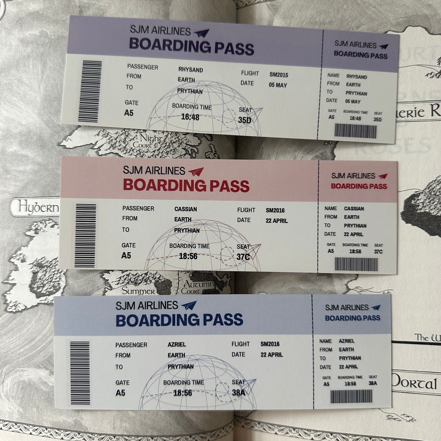 BOARDING PASS BOOKMARKS *SJM MALES