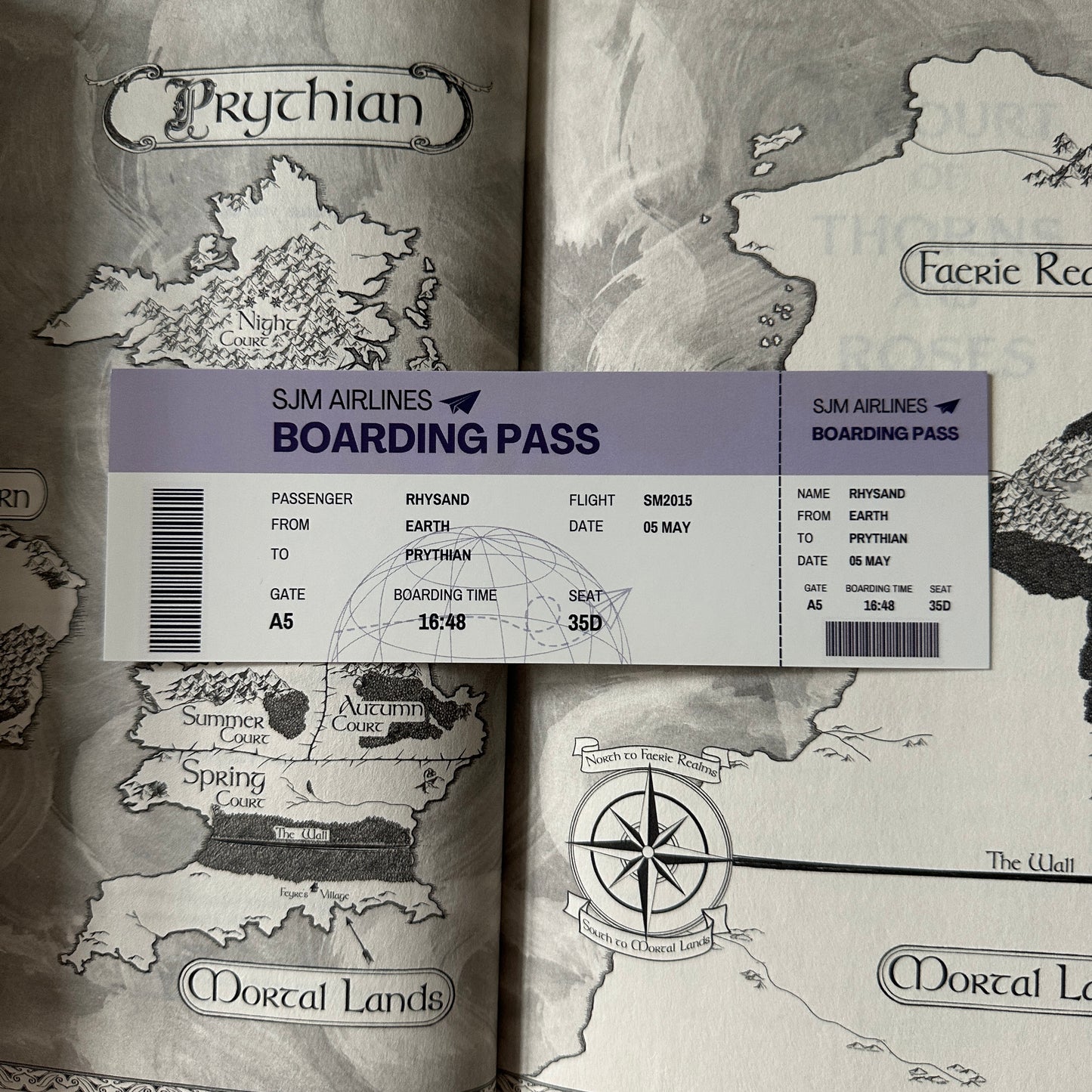 BOARDING PASS BOOKMARKS *SJM MALES