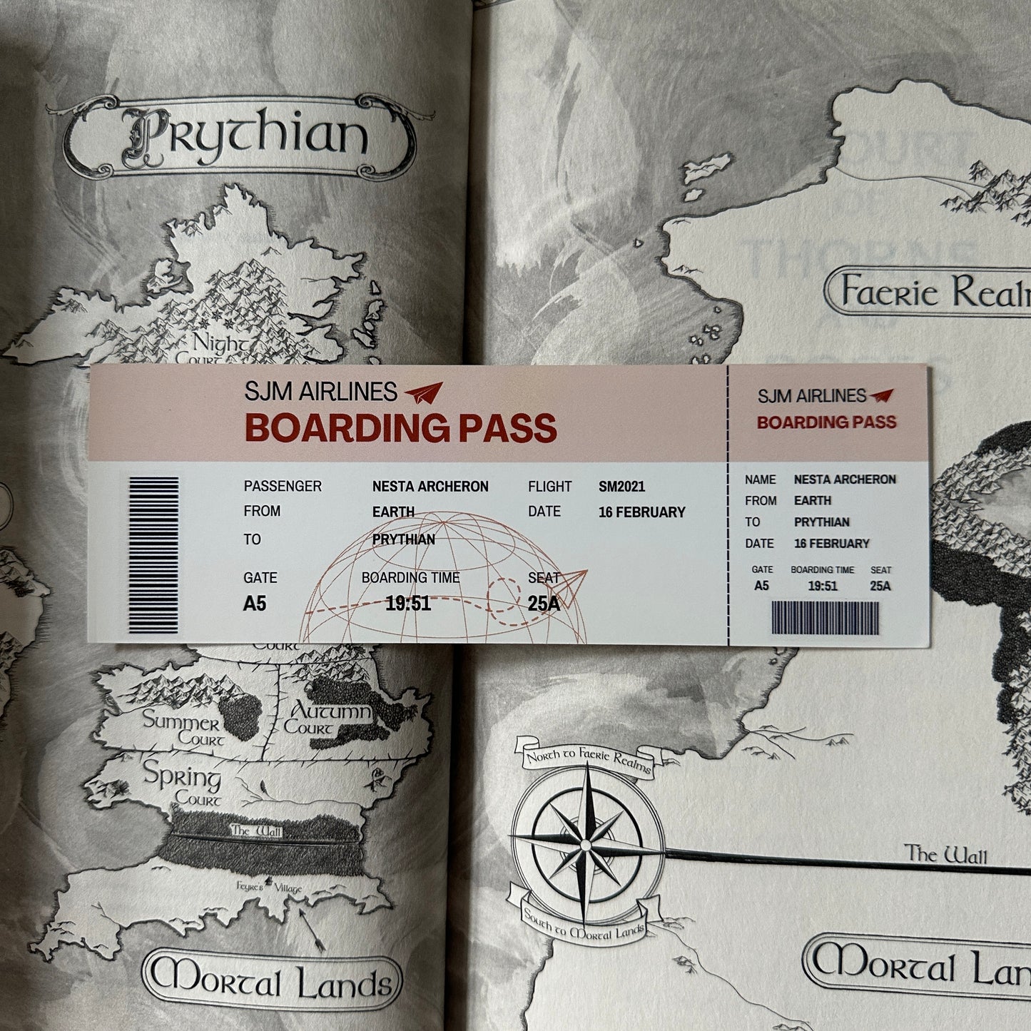 BOARDING PASS BOOKMARKS *SJM FEMALES