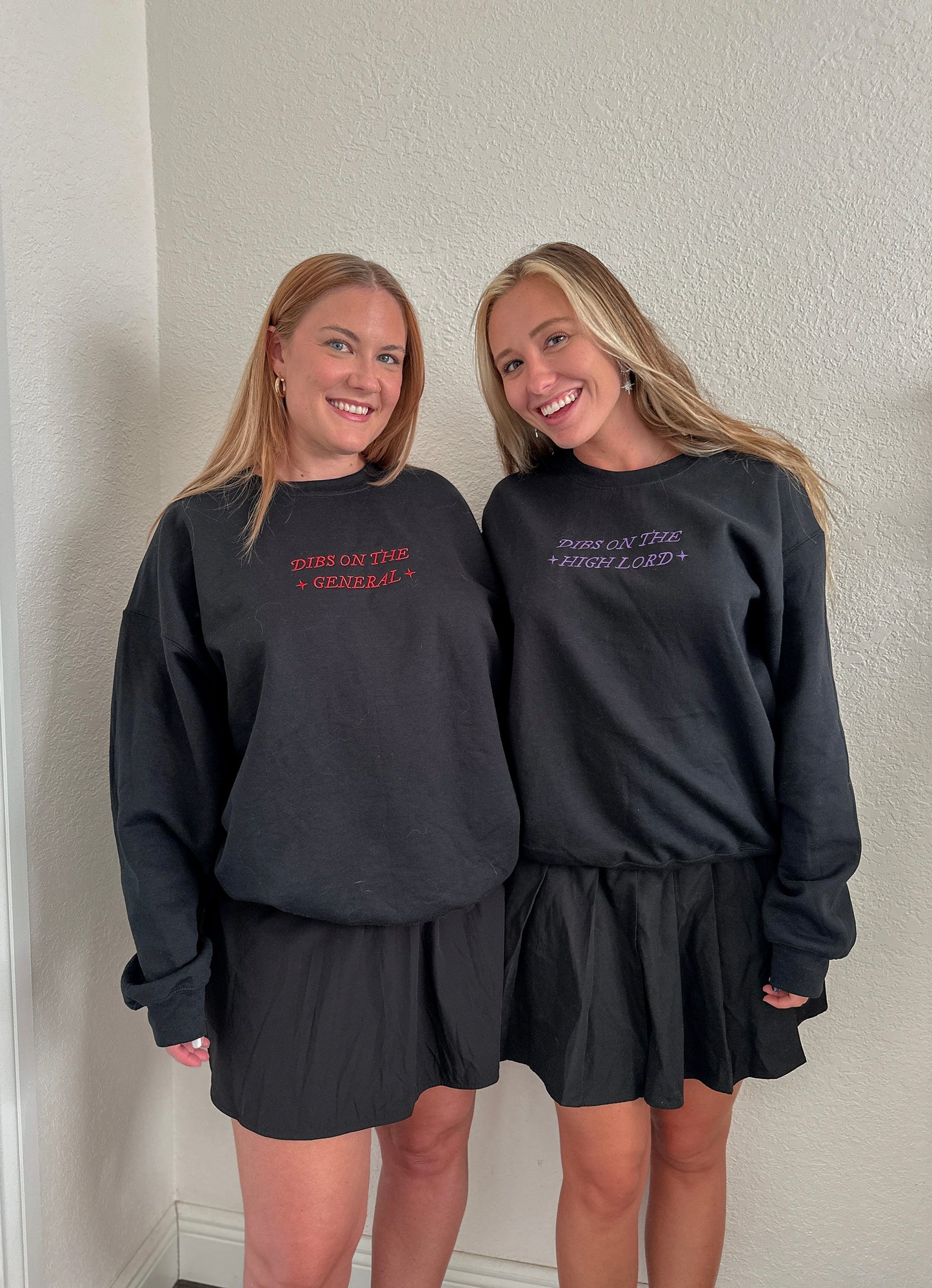 DIBS ON THE HIGH LORD EMBROIDERED CREWNECK