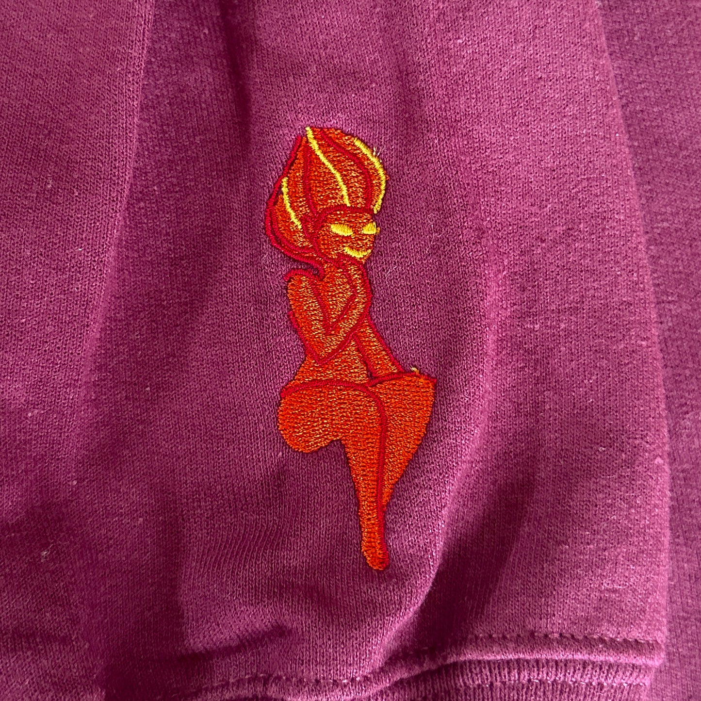 MY FRIENDS ARE WITH ME EMBROIDERED CREWNECK