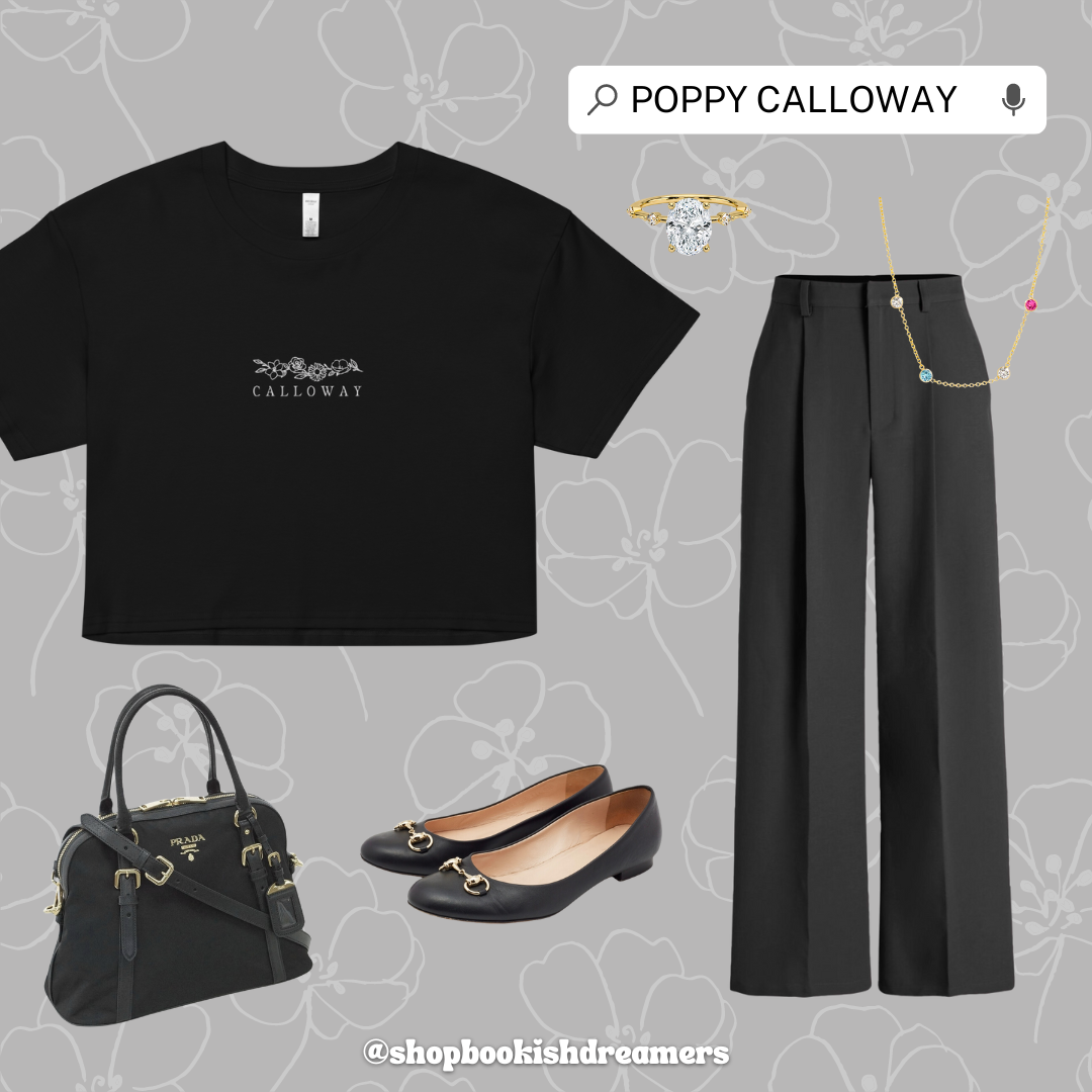 CALLOWAY EMBROIDERED CROP TEE