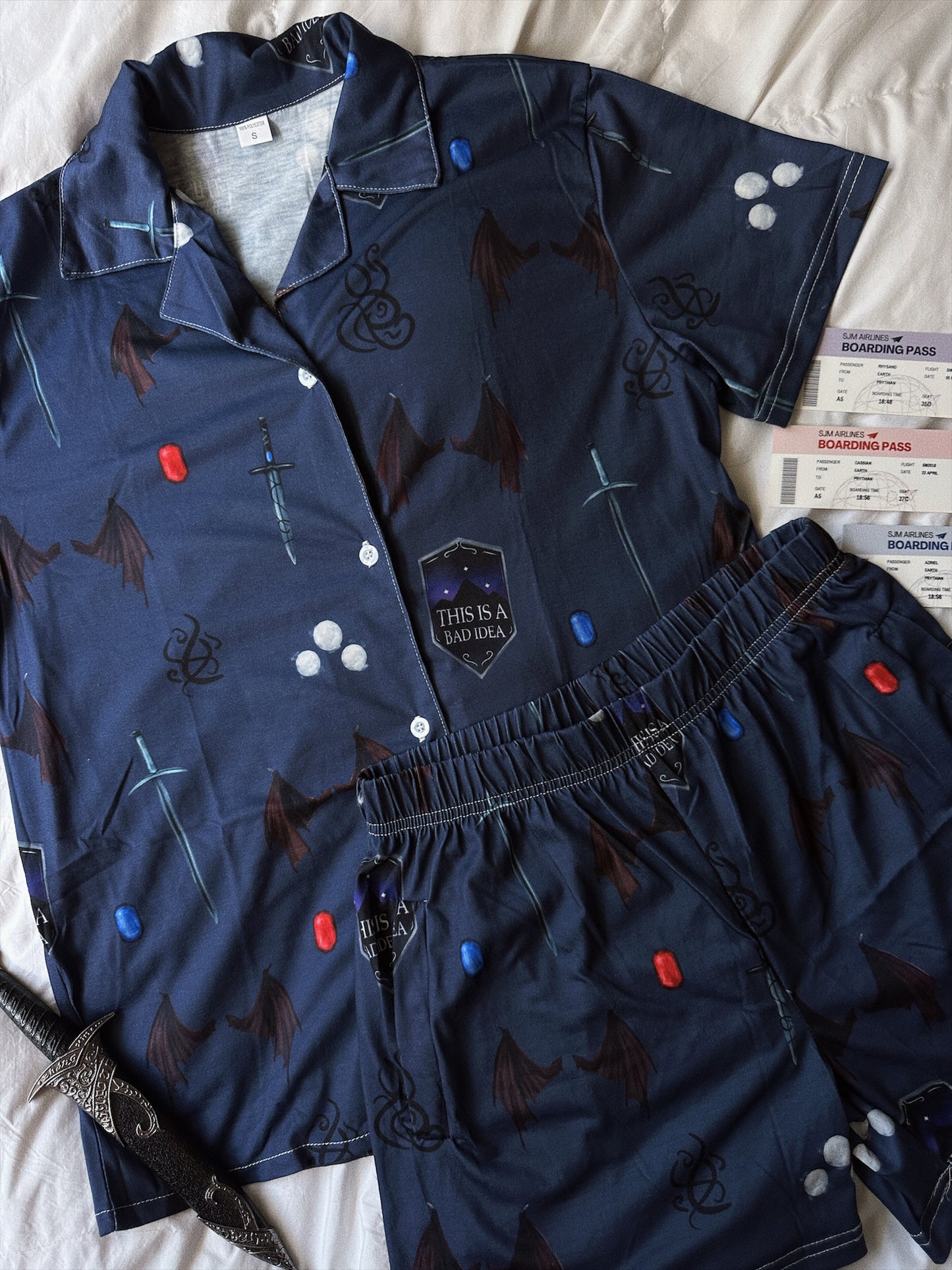 BAT BOYS PAJAMA SHORTS SET