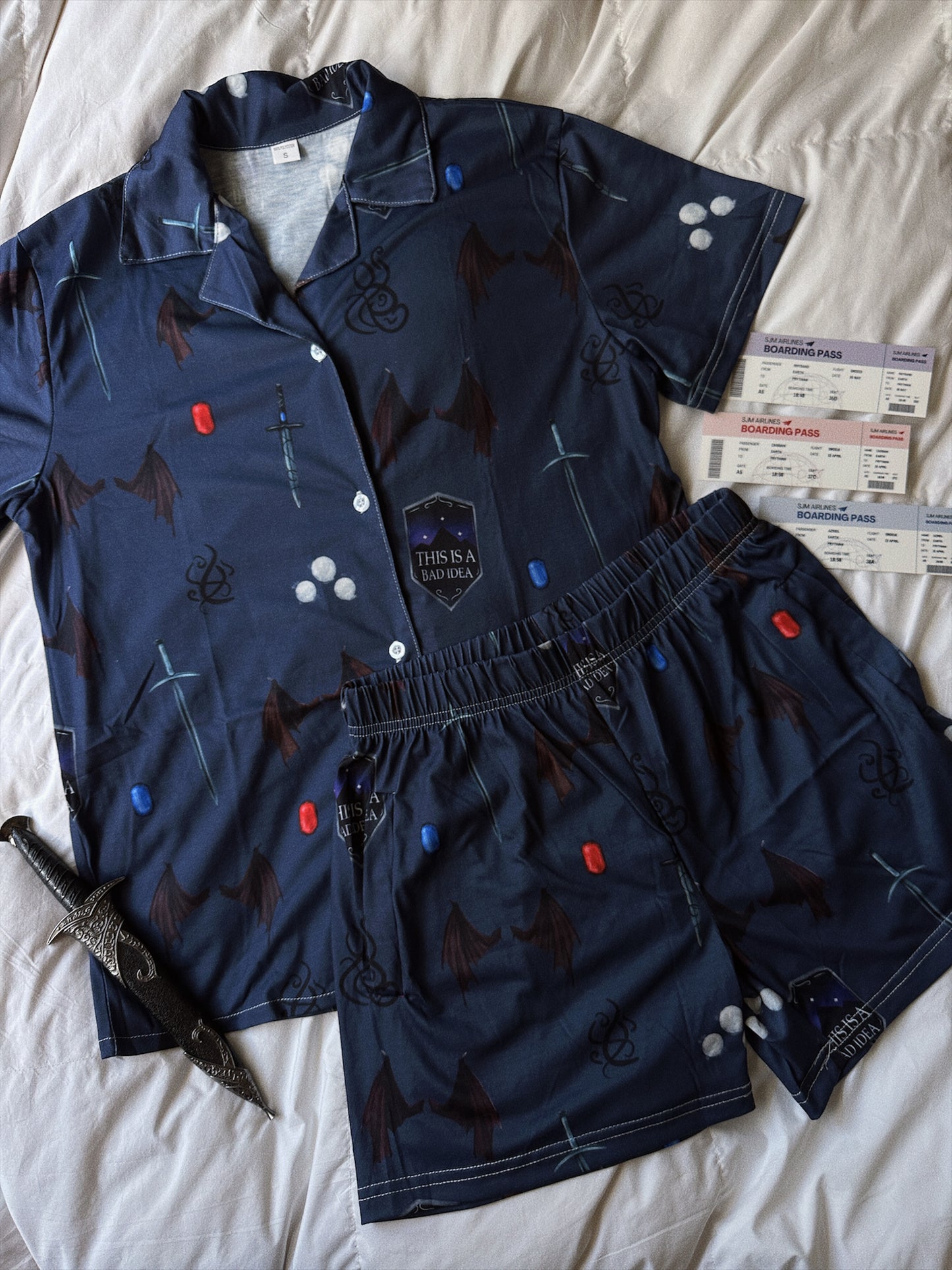 BAT BOYS PAJAMA SHORTS SET