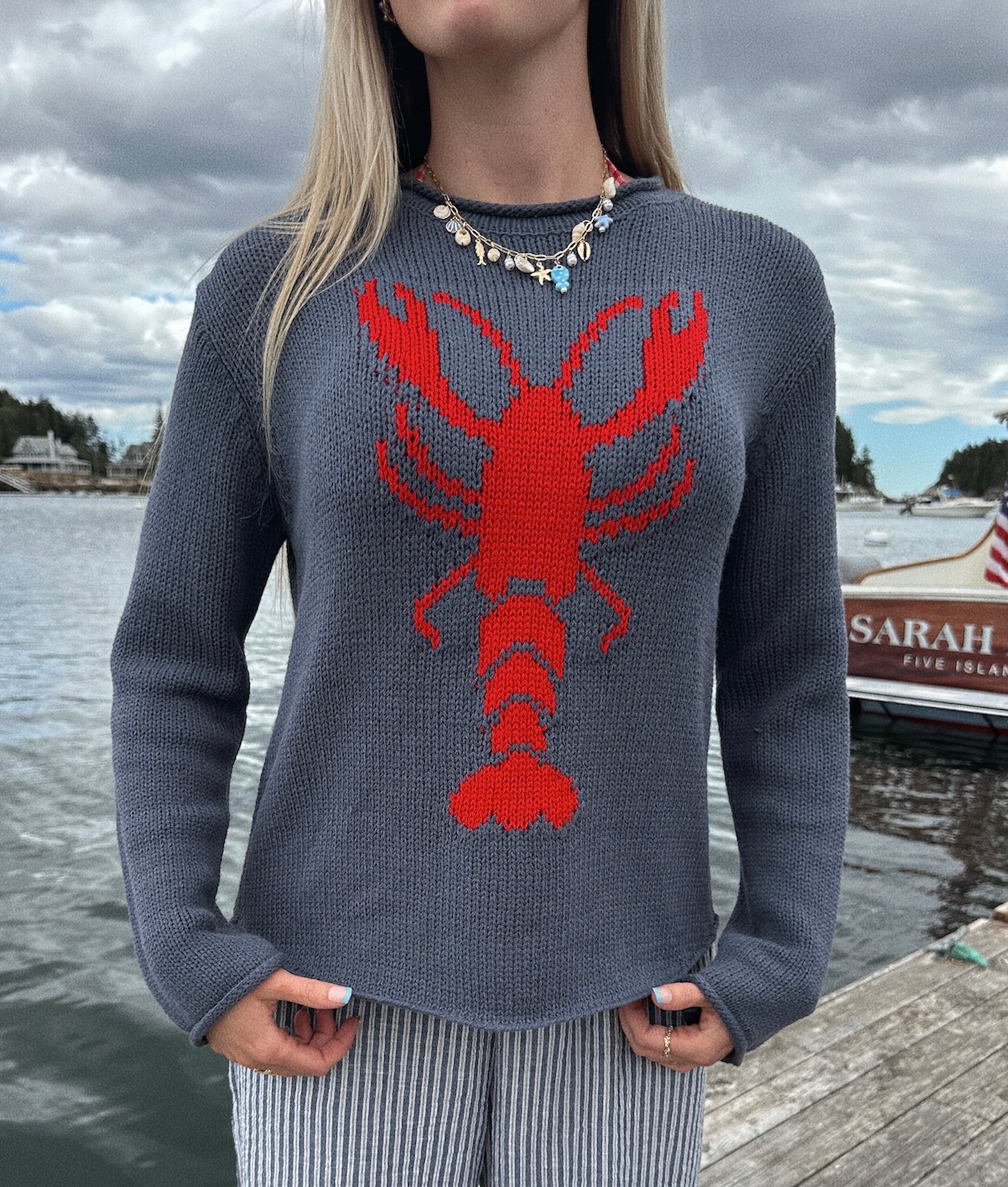 ANNUAL LOBSTER FESTIVAL KNIT SWEATER