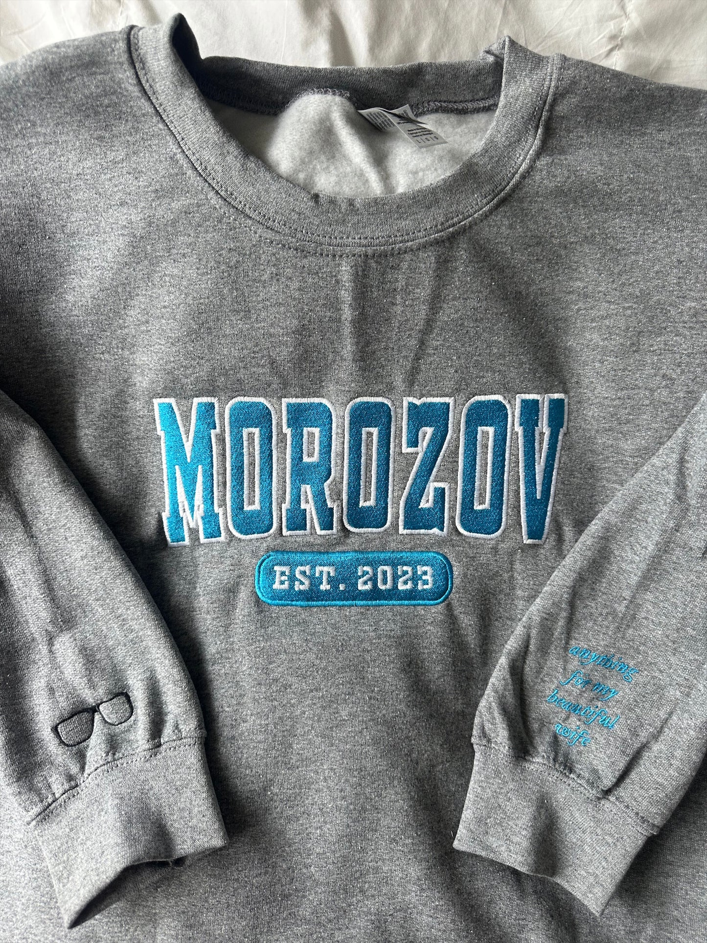 BRATVA COLLEGIATE EMBROIDERED CREWNECKS *KIRILL x SASHA EDITION