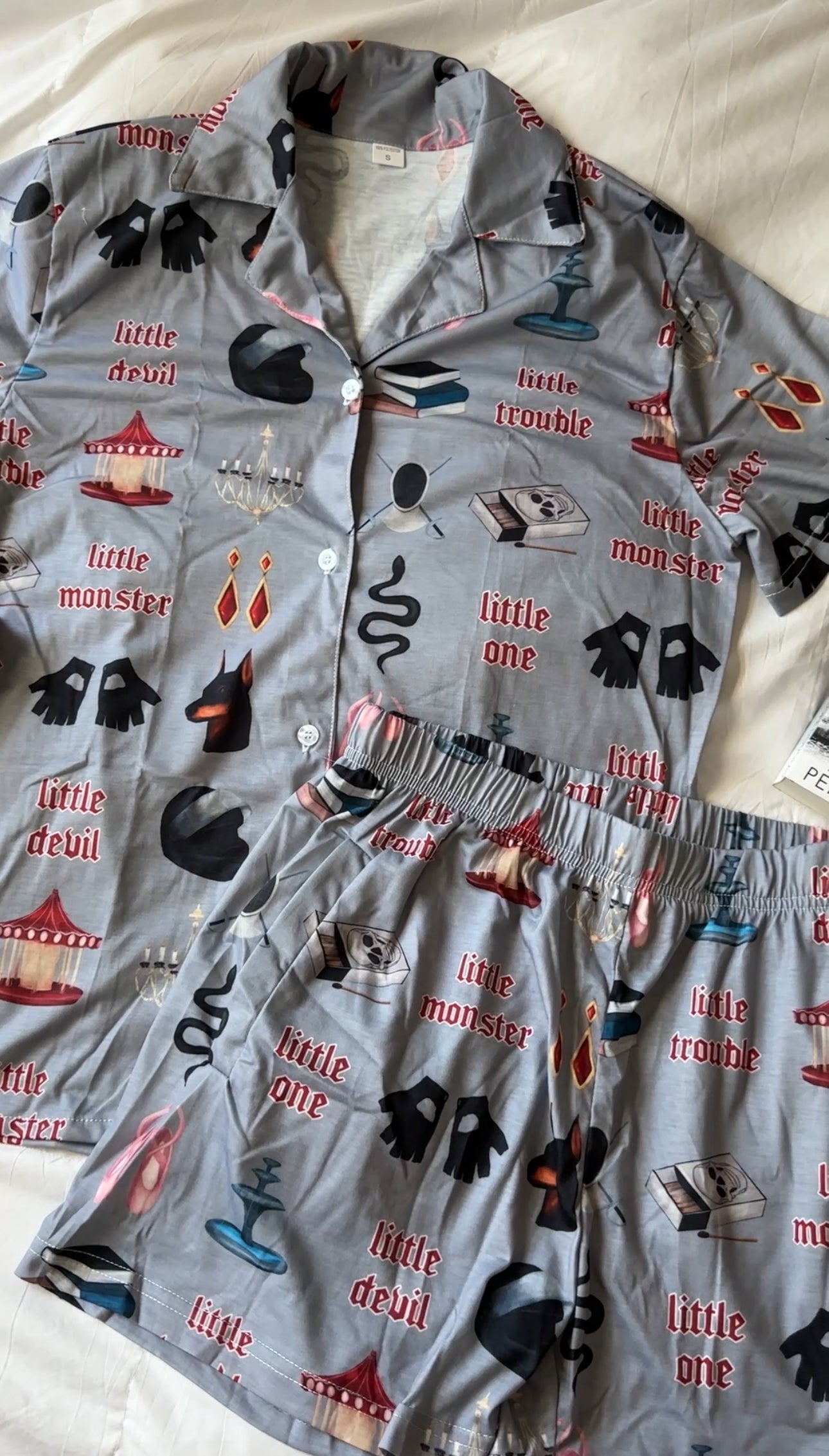 DEVIL'S NIGHT PAJAMA SHORTS SETS
