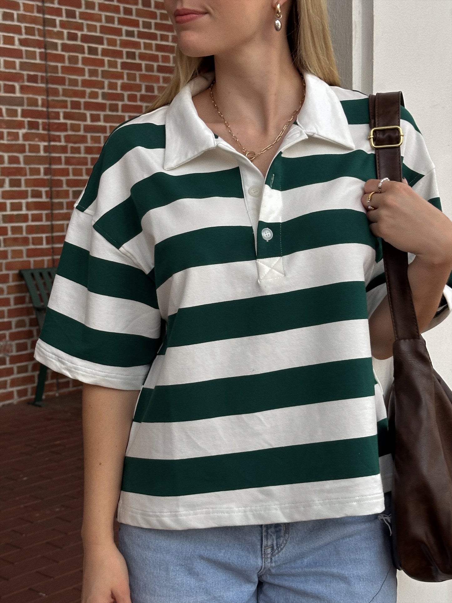 TOMMEN LADDIES OVERSIZED RUGBY SHIRTS