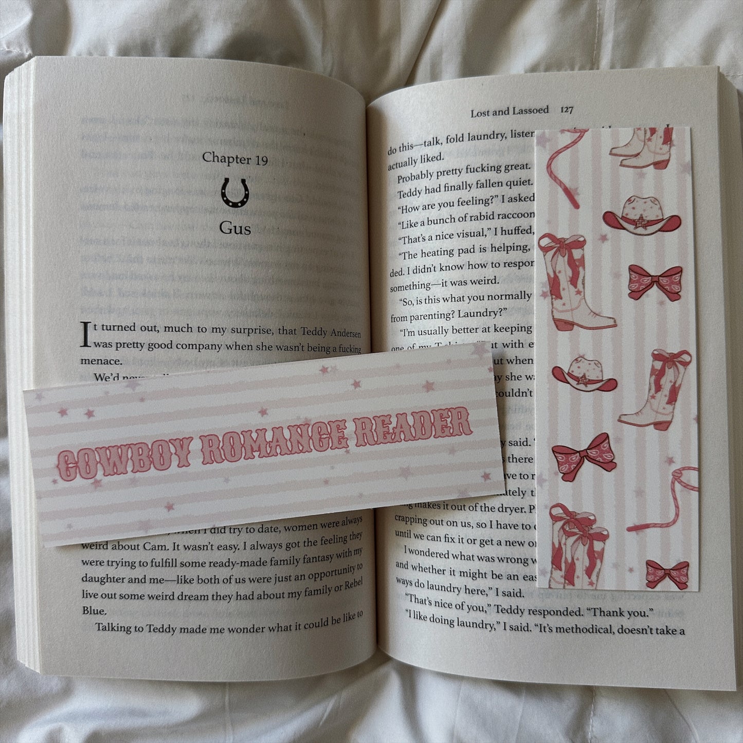 COWBOY ROMANCE READER BOOKMARK