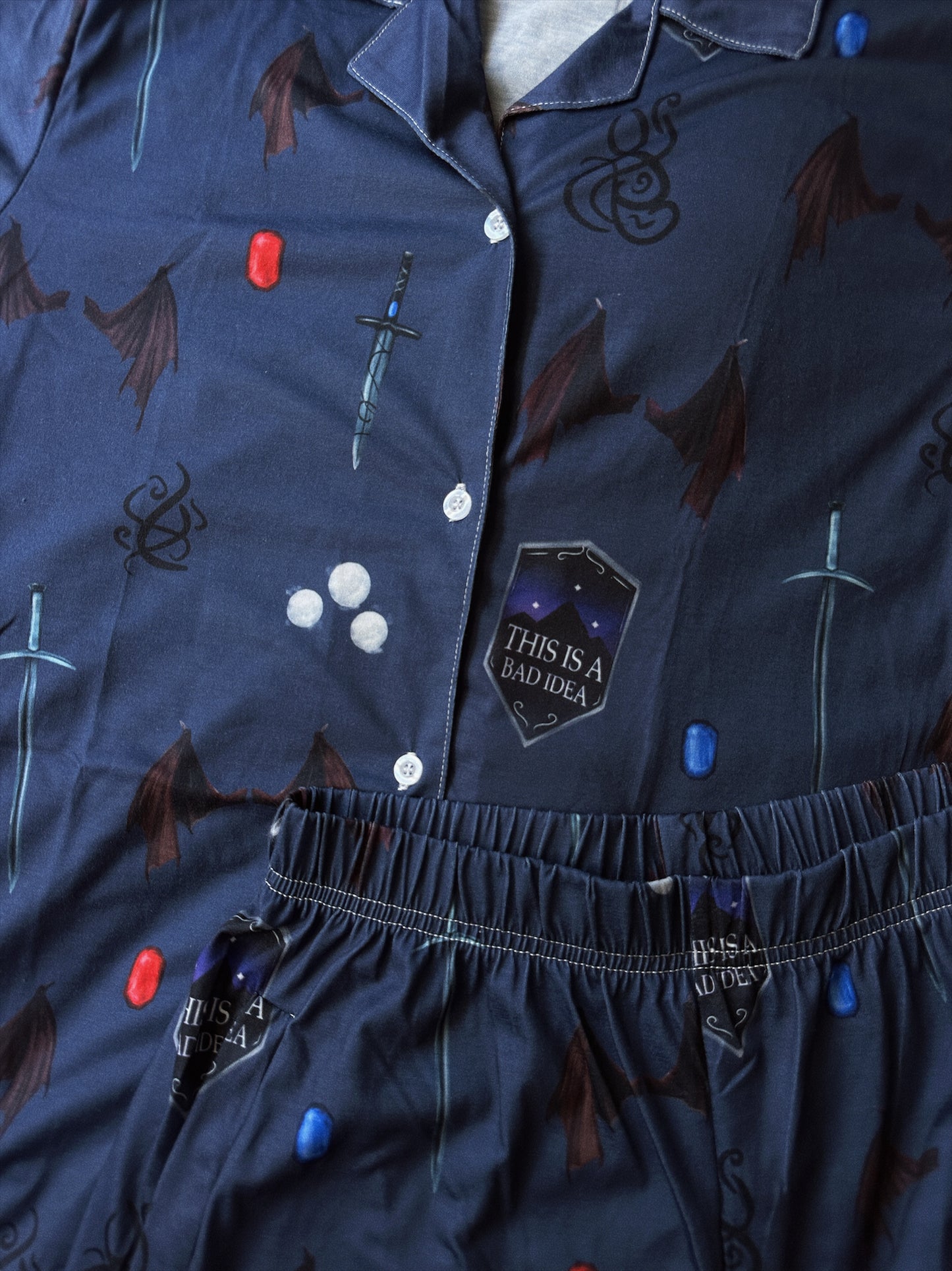 BAT BOYS PAJAMA SHORTS SET
