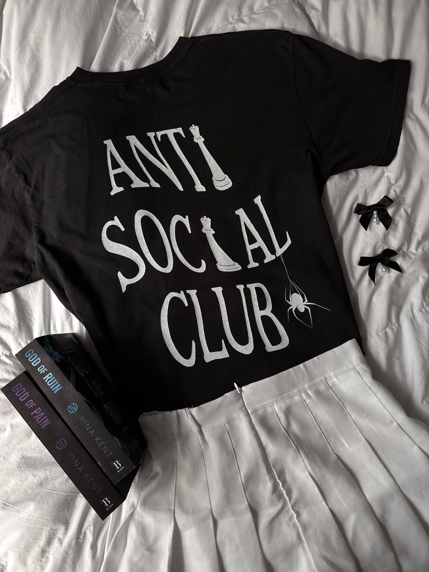 KING ANTISOCIAL CLUB TEE *WITH FRONT POCKET