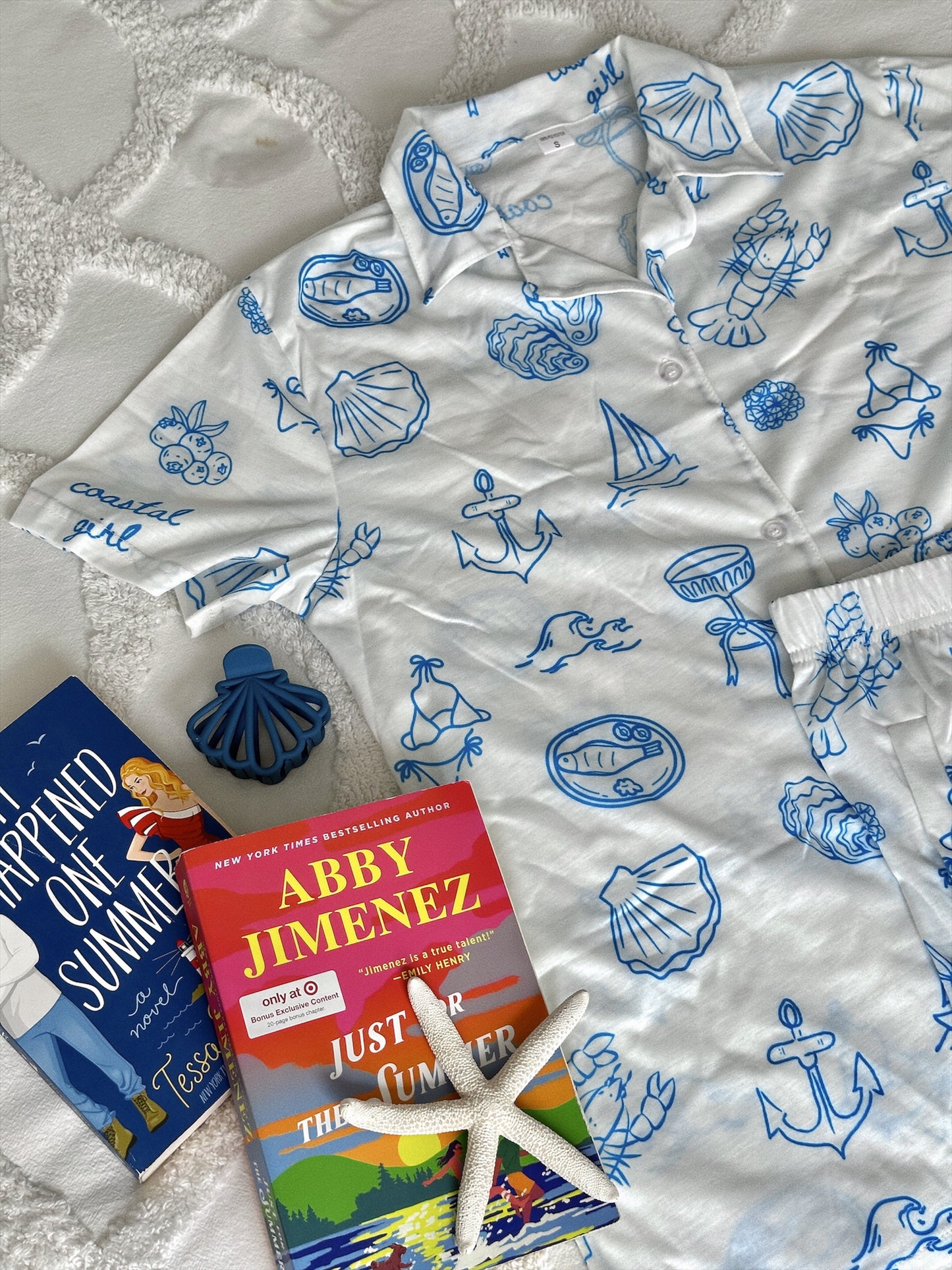 COASTAL GIRL PAJAMA SHORTS SETS