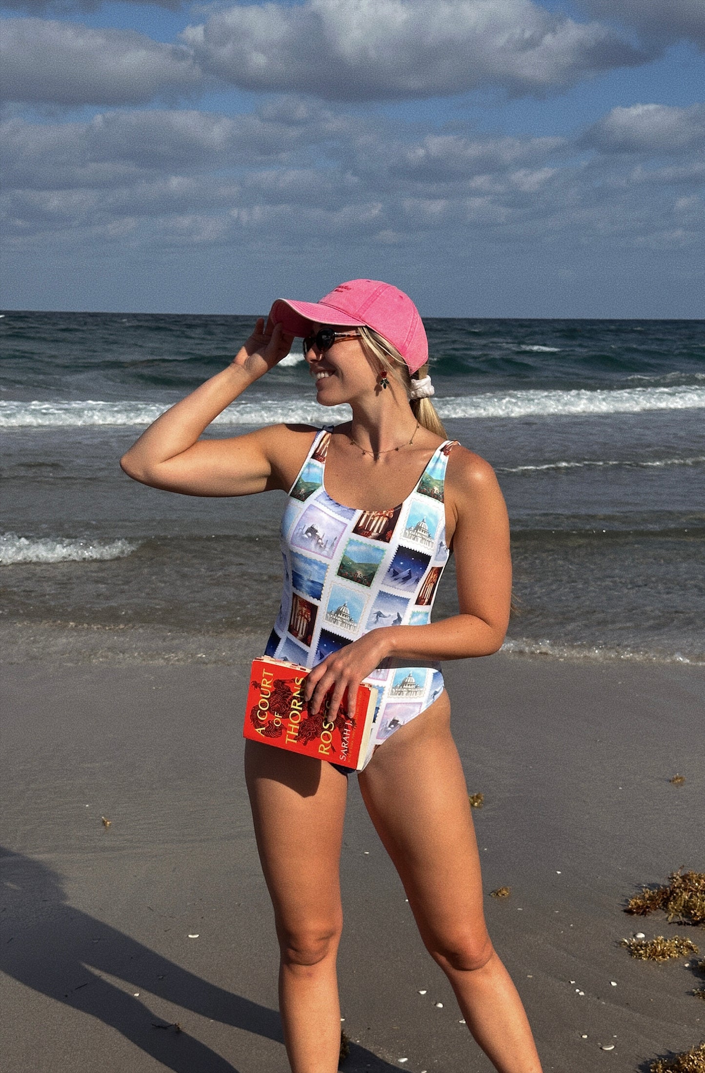 ACOTAR COURT STAMPS ONE PIECE SWIMSUIT