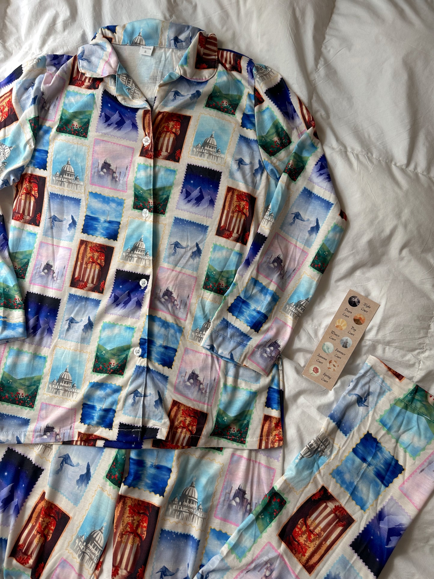 ACOTAR COURT STAMPS PAJAMA PANTS SET