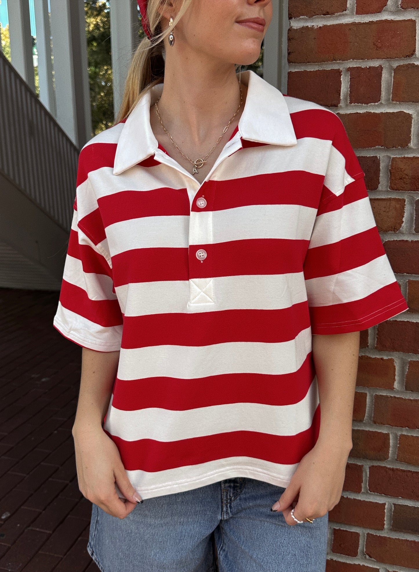 TOMMEN LADDIES OVERSIZED RUGBY SHIRTS