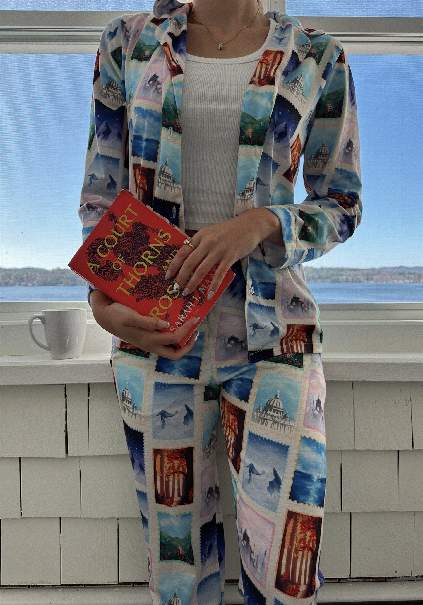 ACOTAR COURT STAMPS PAJAMA PANTS SET