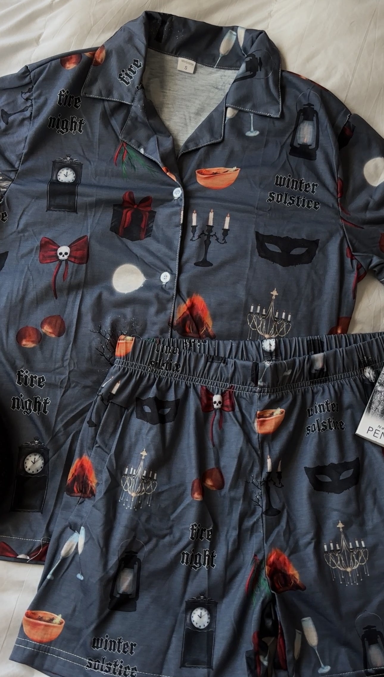 FIRE NIGHT PAJAMA SHORTS SET