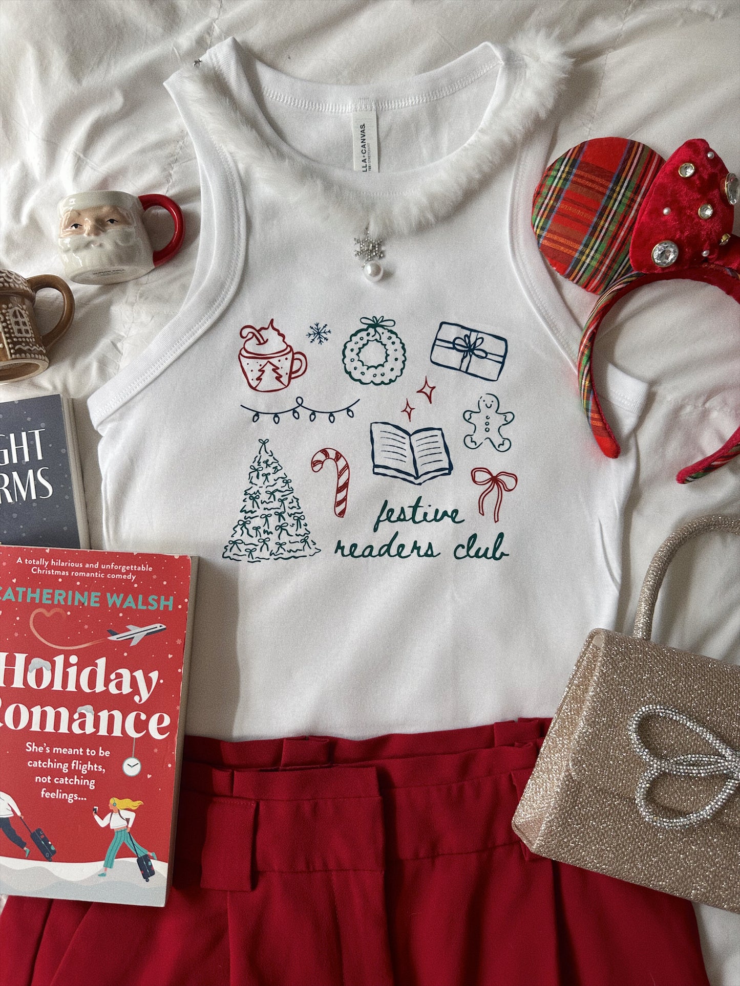 FESTIVE READERS CLUB RACERBACK TANK