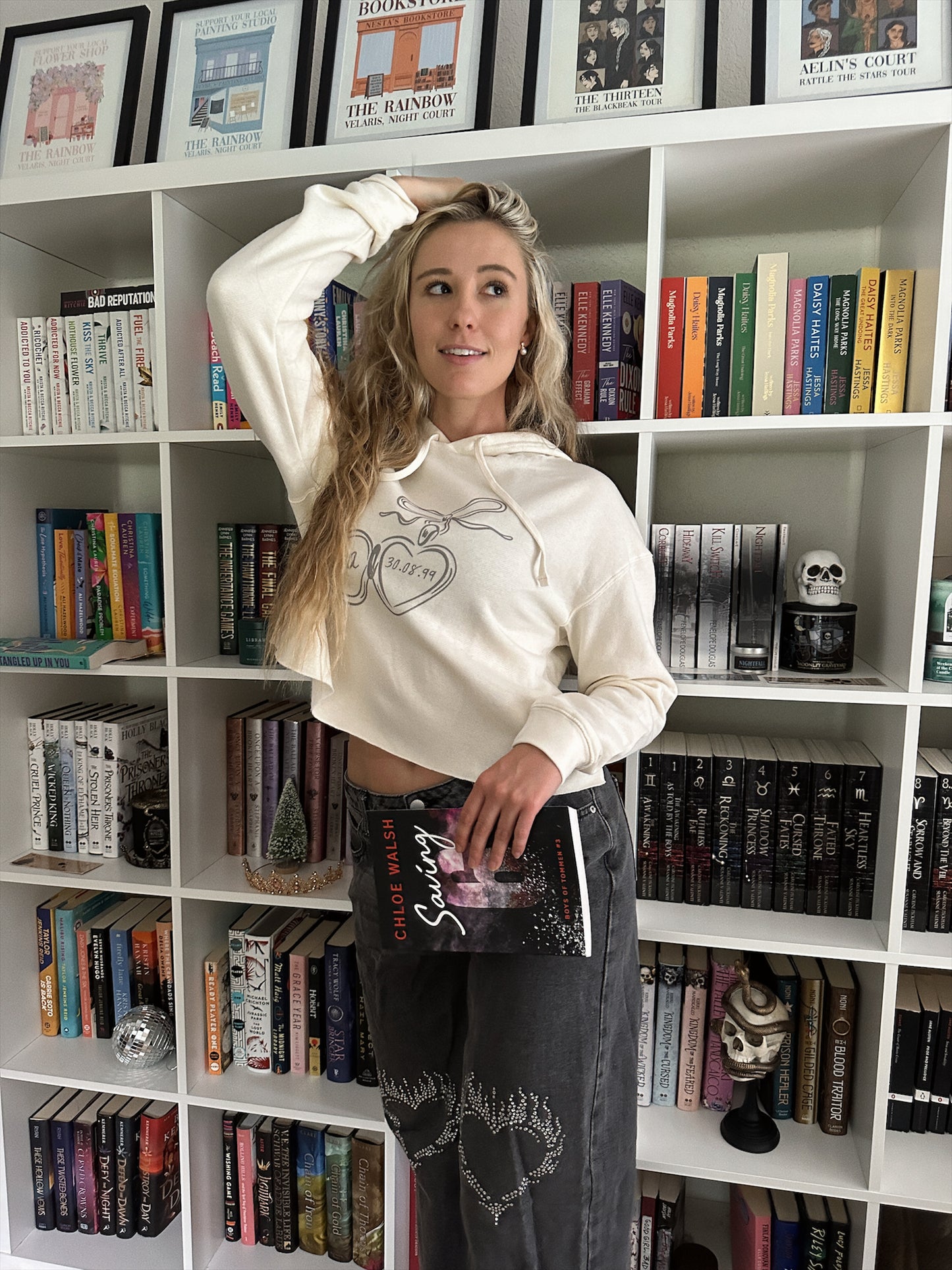 J+A CROP HOODIE