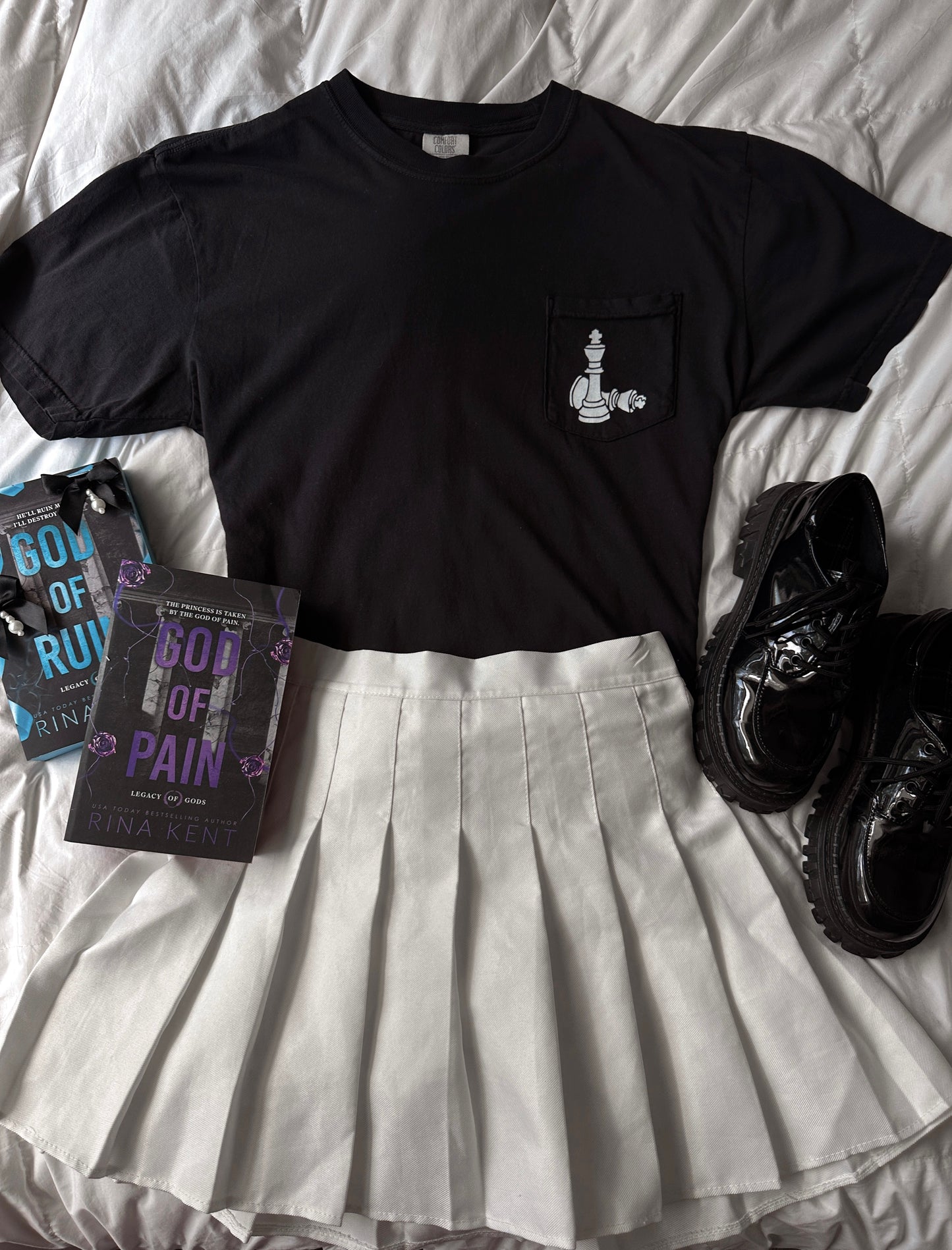 KING ANTISOCIAL CLUB TEE *WITH FRONT POCKET