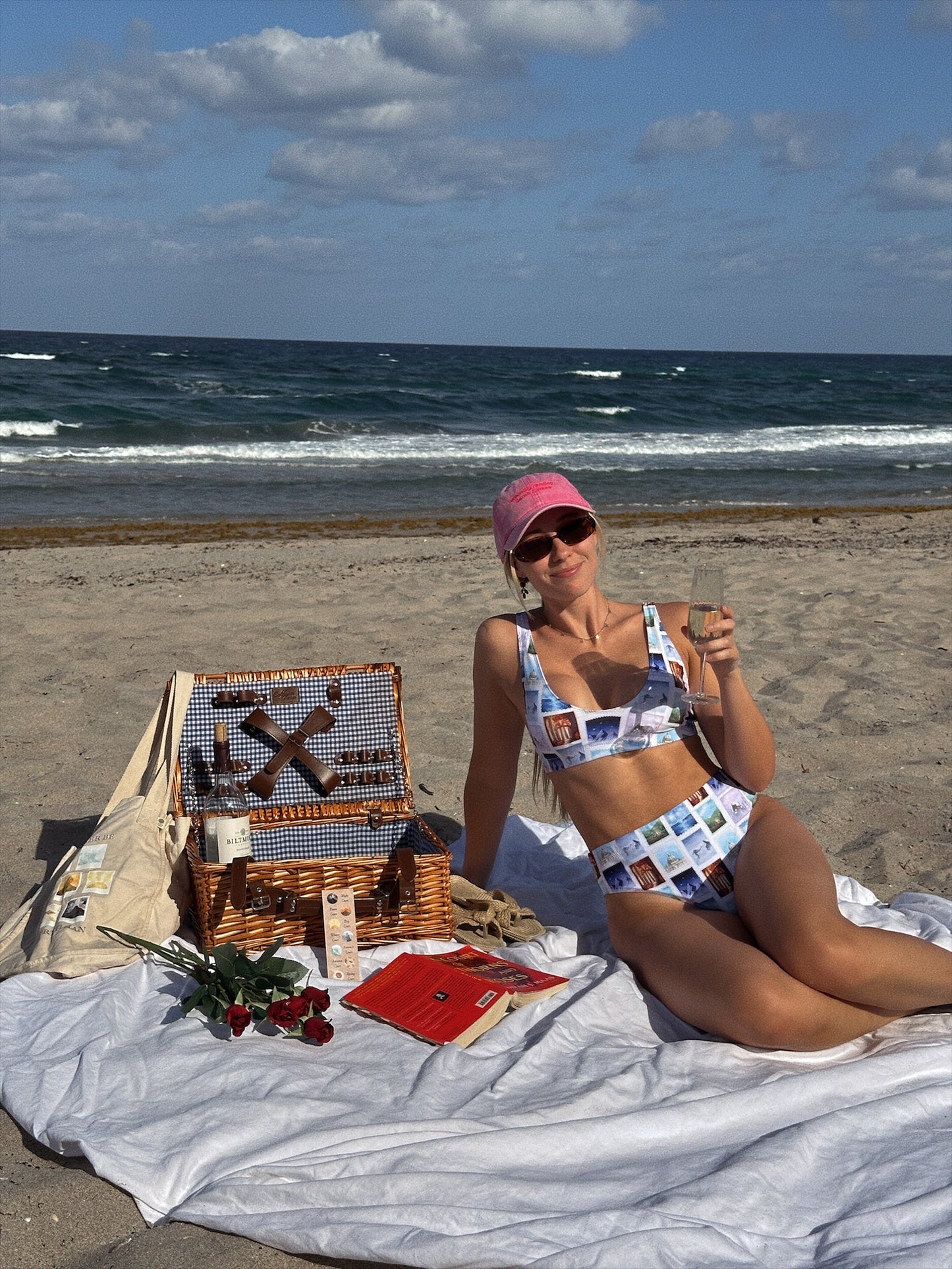 ACOTAR COURT STAMPS PADDED BIKINI TOP