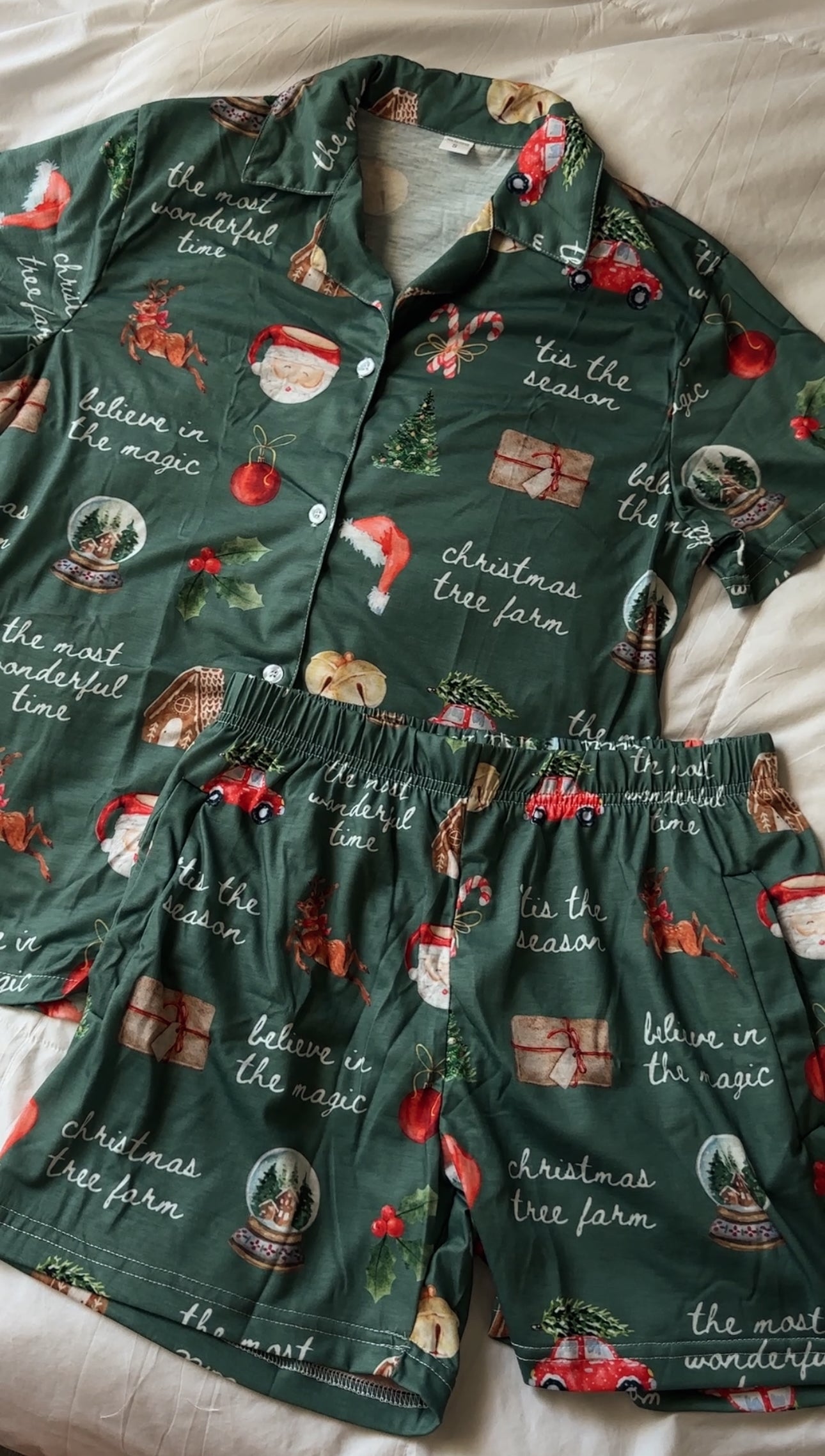 CHRISTMAS LOVER PAJAMA SHORTS SET