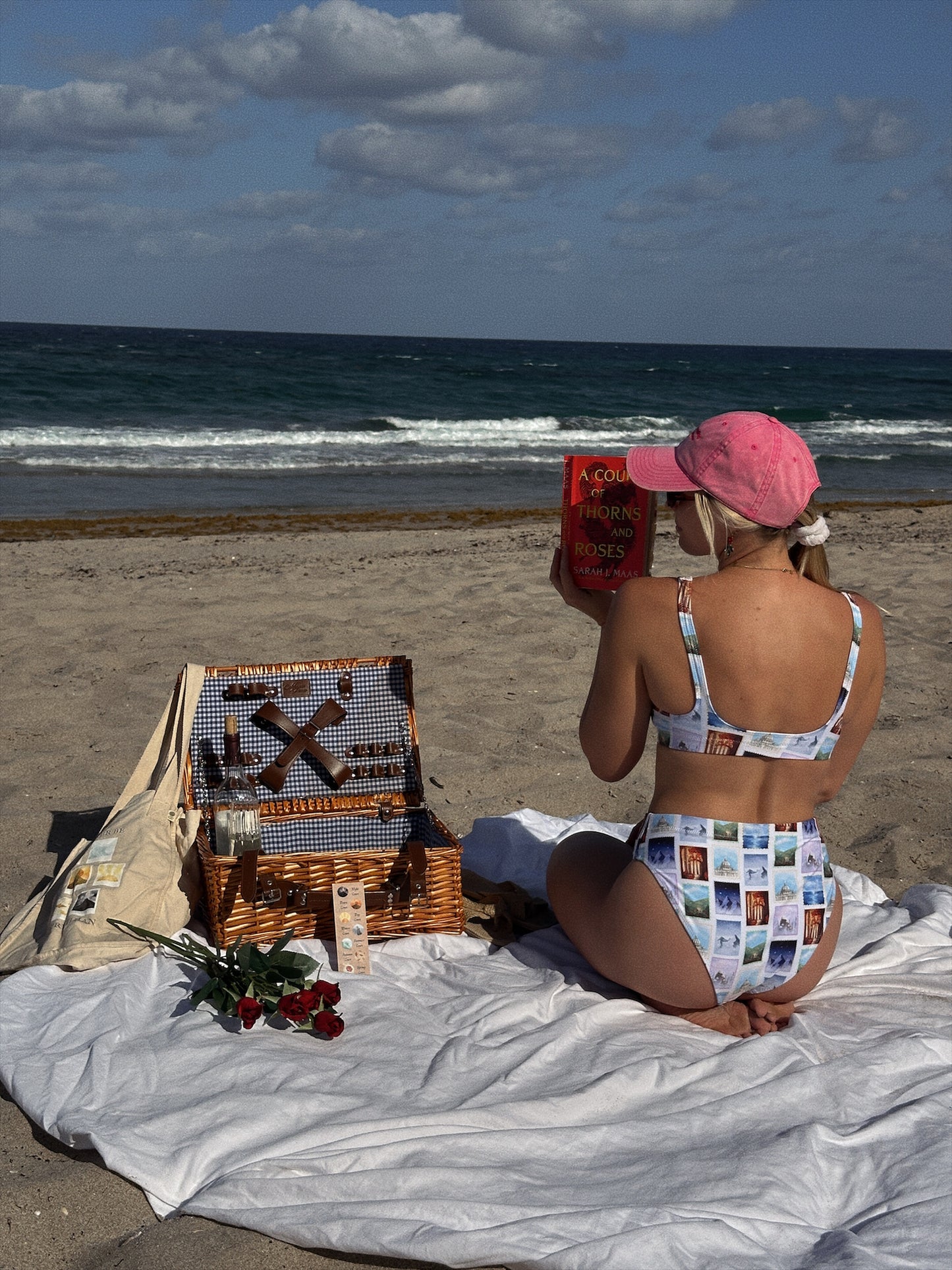 ACOTAR COURT STAMPS PADDED BIKINI TOP
