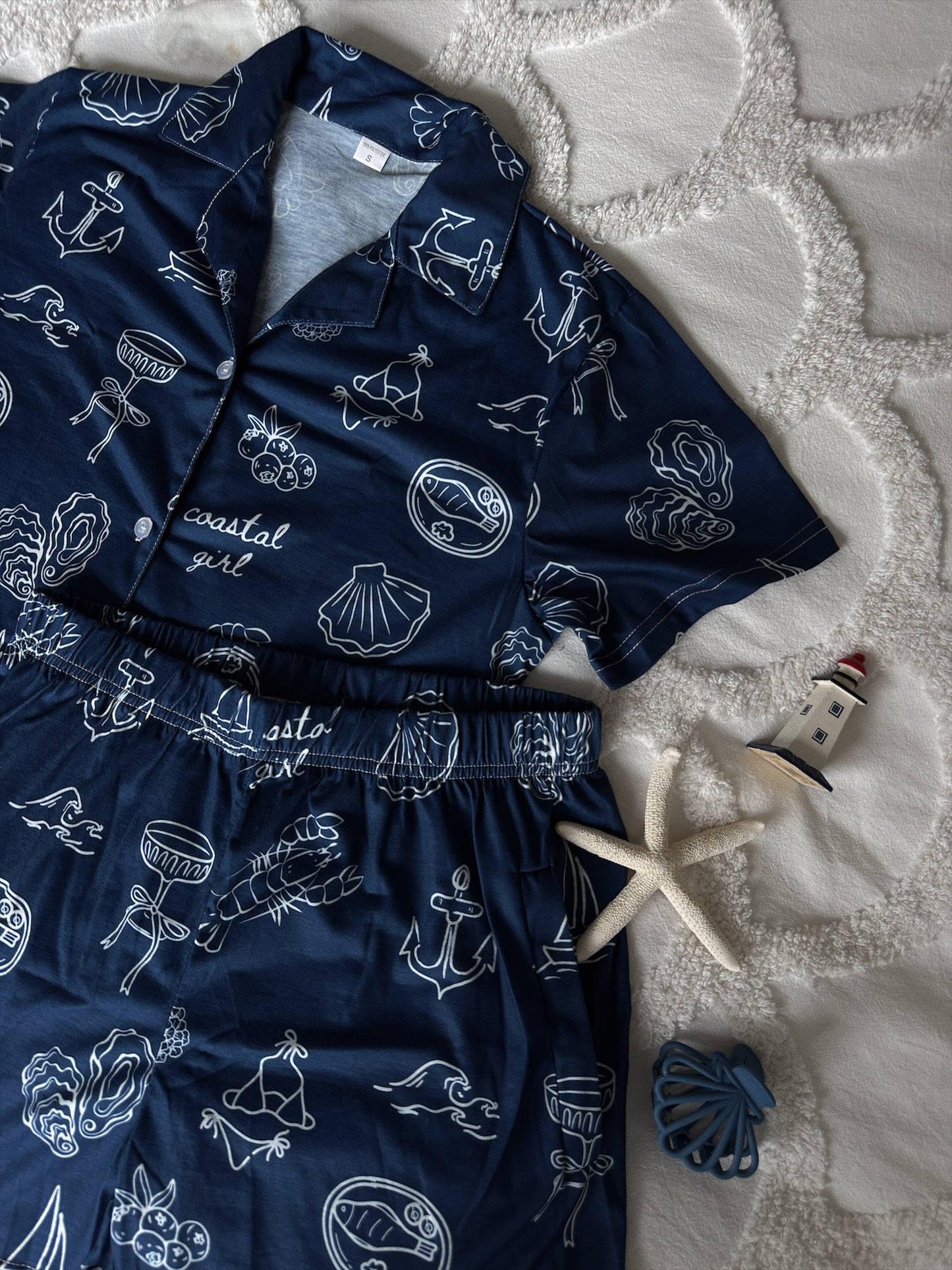COASTAL GIRL PAJAMA SHORTS SETS