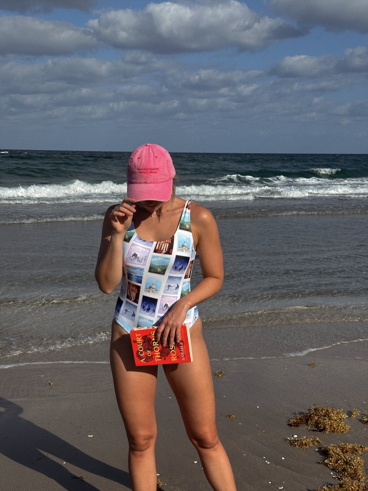 ACOTAR COURT STAMPS ONE PIECE SWIMSUIT